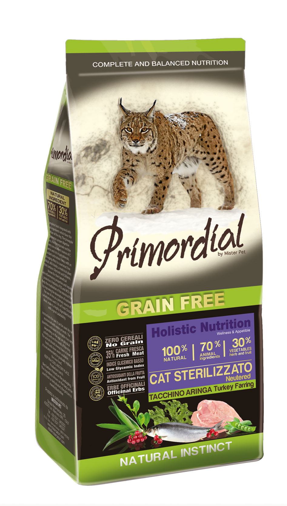 Primordial Cat Sterilizzato Tacchino e Aringa