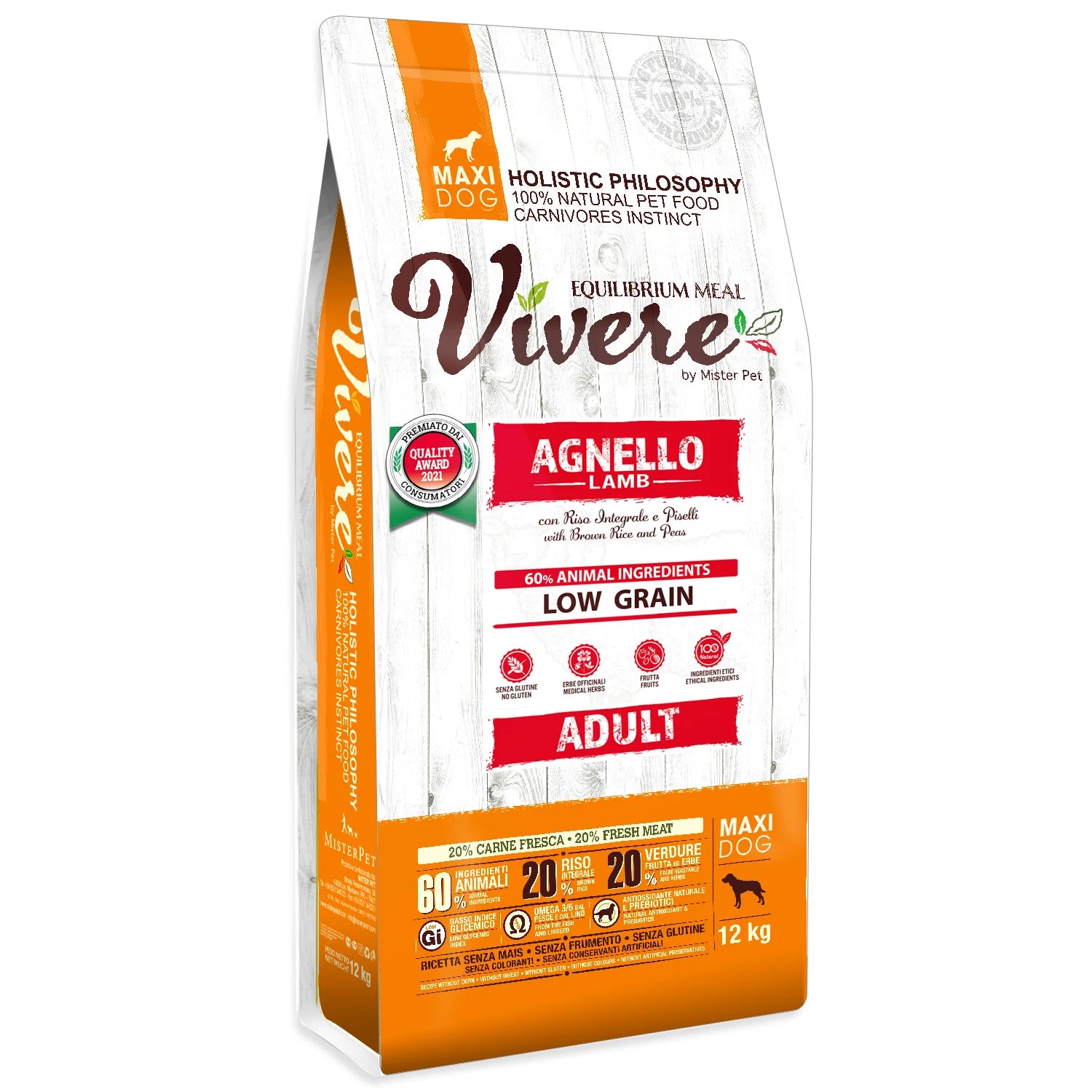 Vivere Dog Maxi Adult Agnello