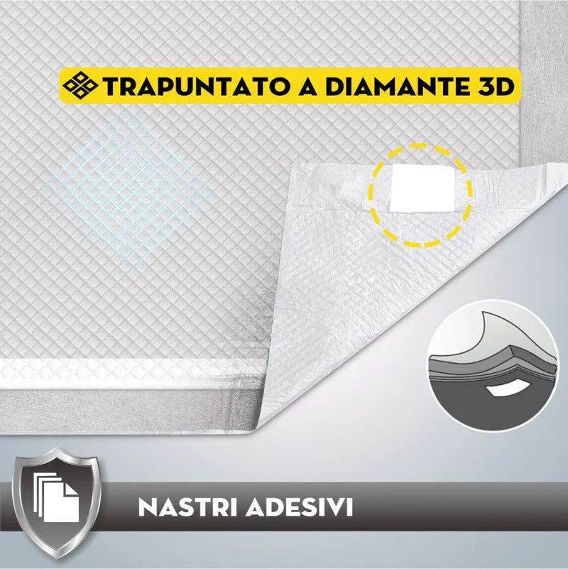 Croci Super Nappy: traversine igieniche e assorbenti per cani - 60x90 cm 50pz