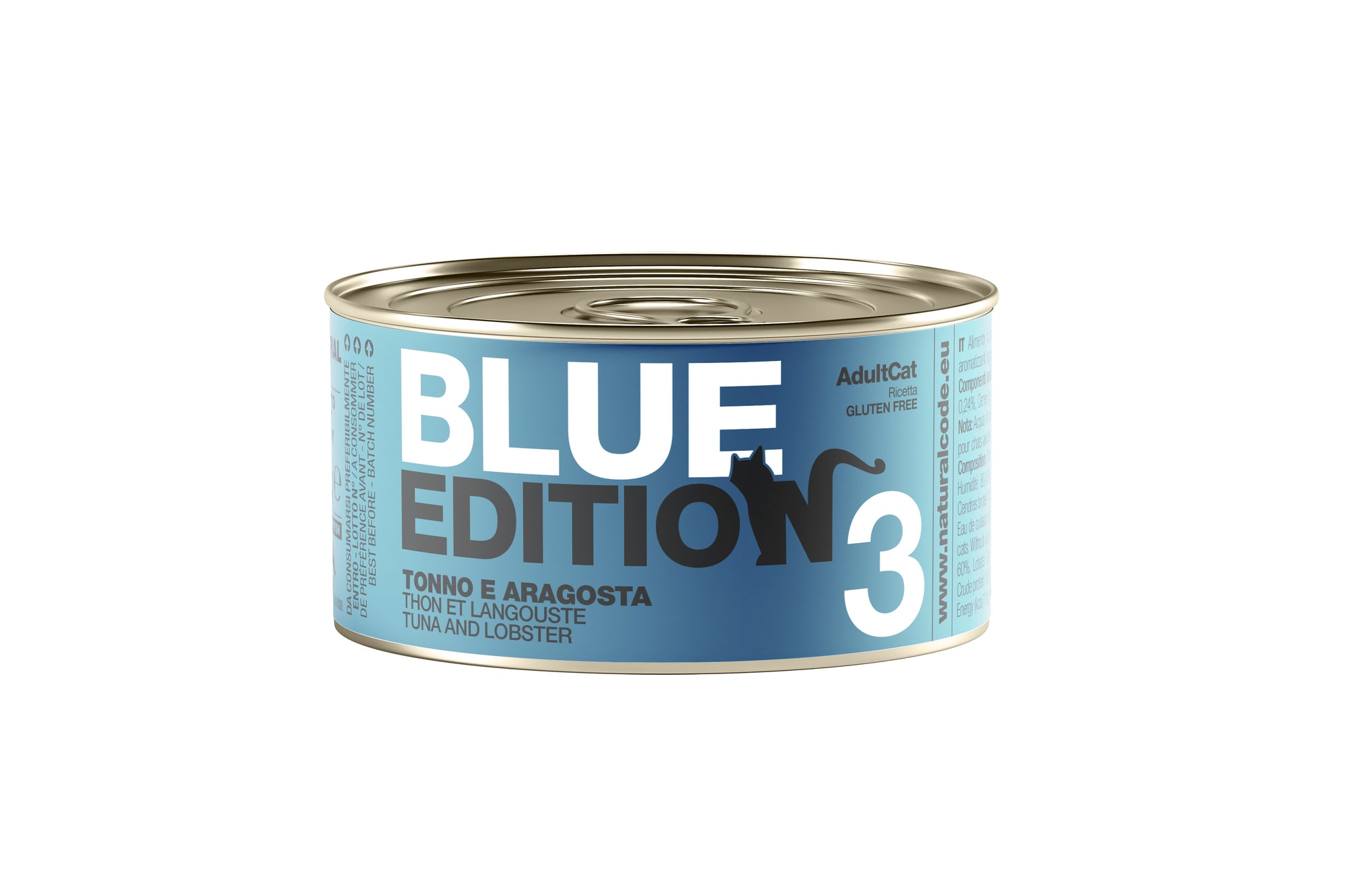 Natural Code - Umido Gatto - Blue Edition Tonno e Aragosta - Acqua di Cottura - Lattina 85g