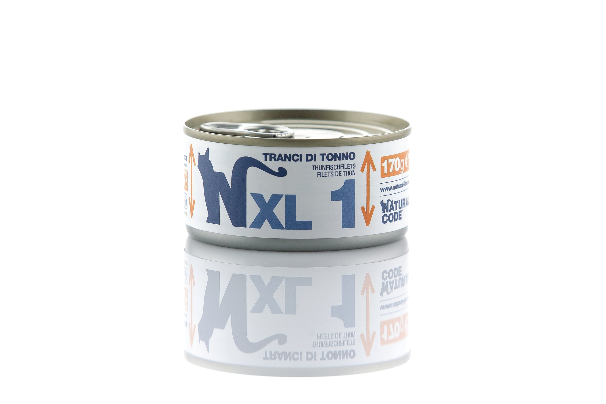 Natural Code - Umido Gatto - Tranci di Tonno XL1 - Acqua di Cottura - Lattina 170g
