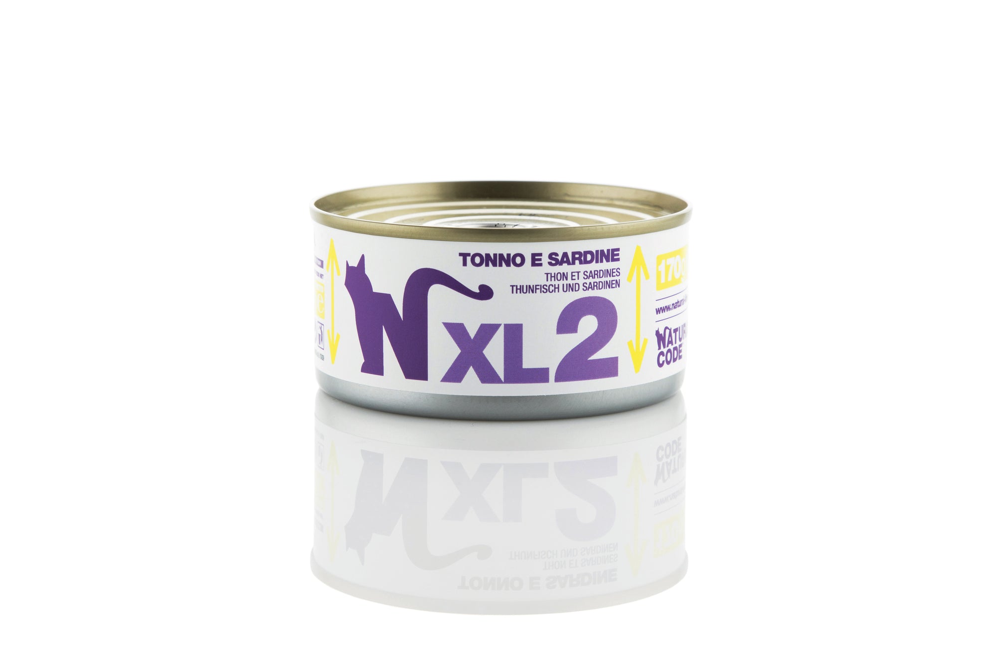 Natural Code - Umido Gatto - Tonno e Sardine  XL2 - Acqua di Cottura - Lattina 170g