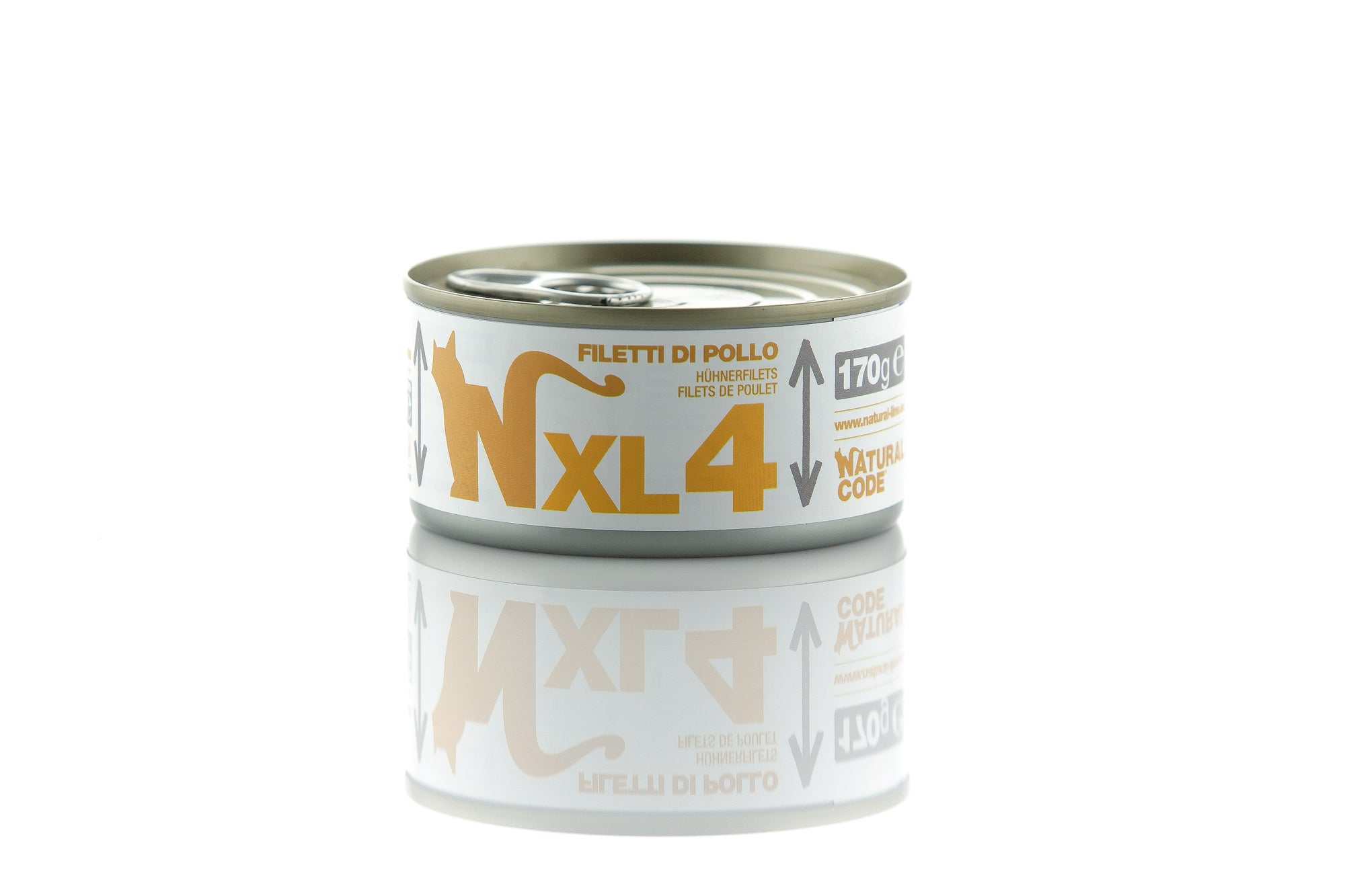 Natural Code - Umido Gatto - Filetti di Pollo  XL4 - Acqua di Cottura - Lattina 170g