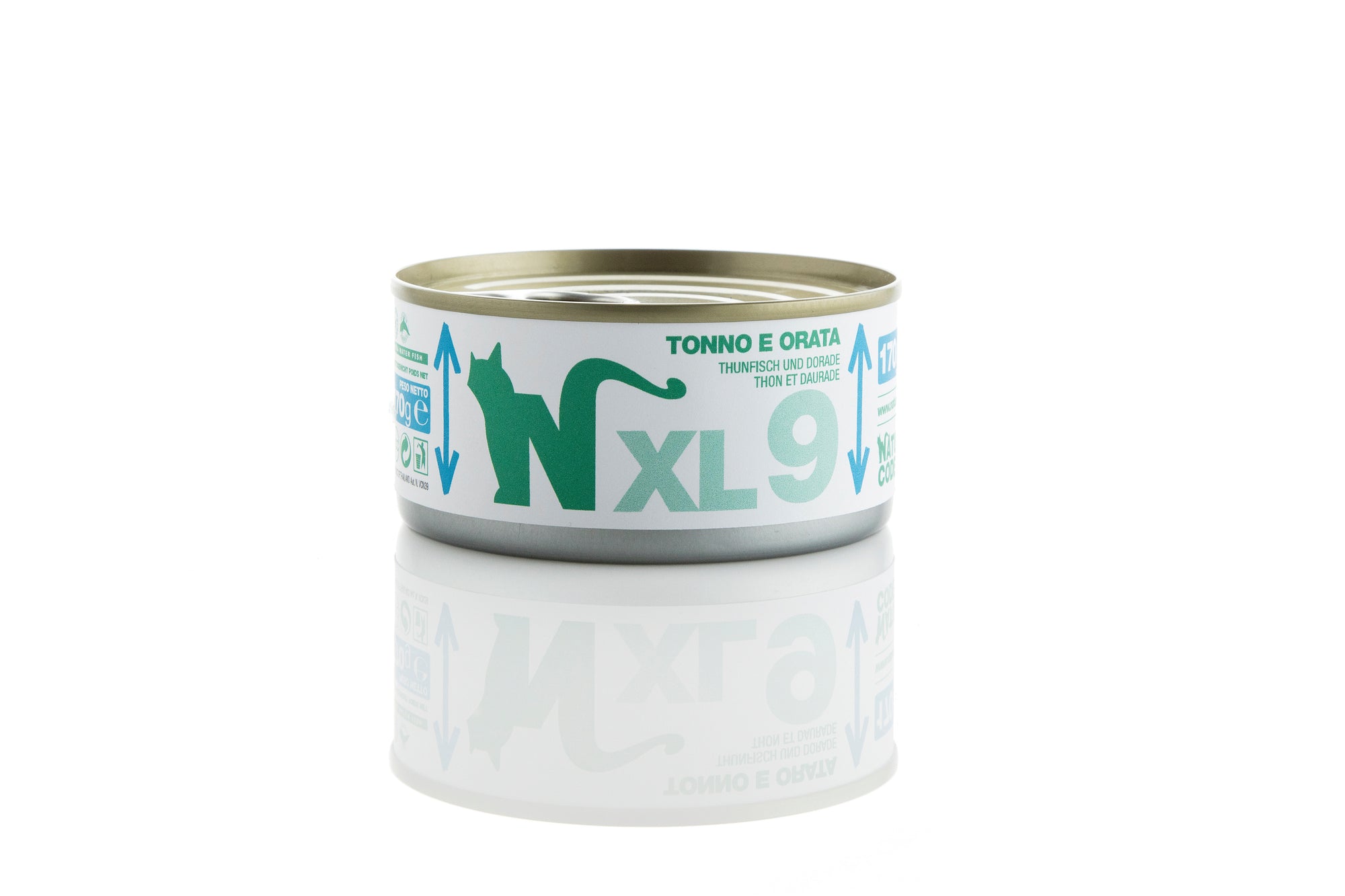 Natural Code - Umido Gatto - Tonno e Orata XL9 - Acqua di Cottura - Lattina 170g