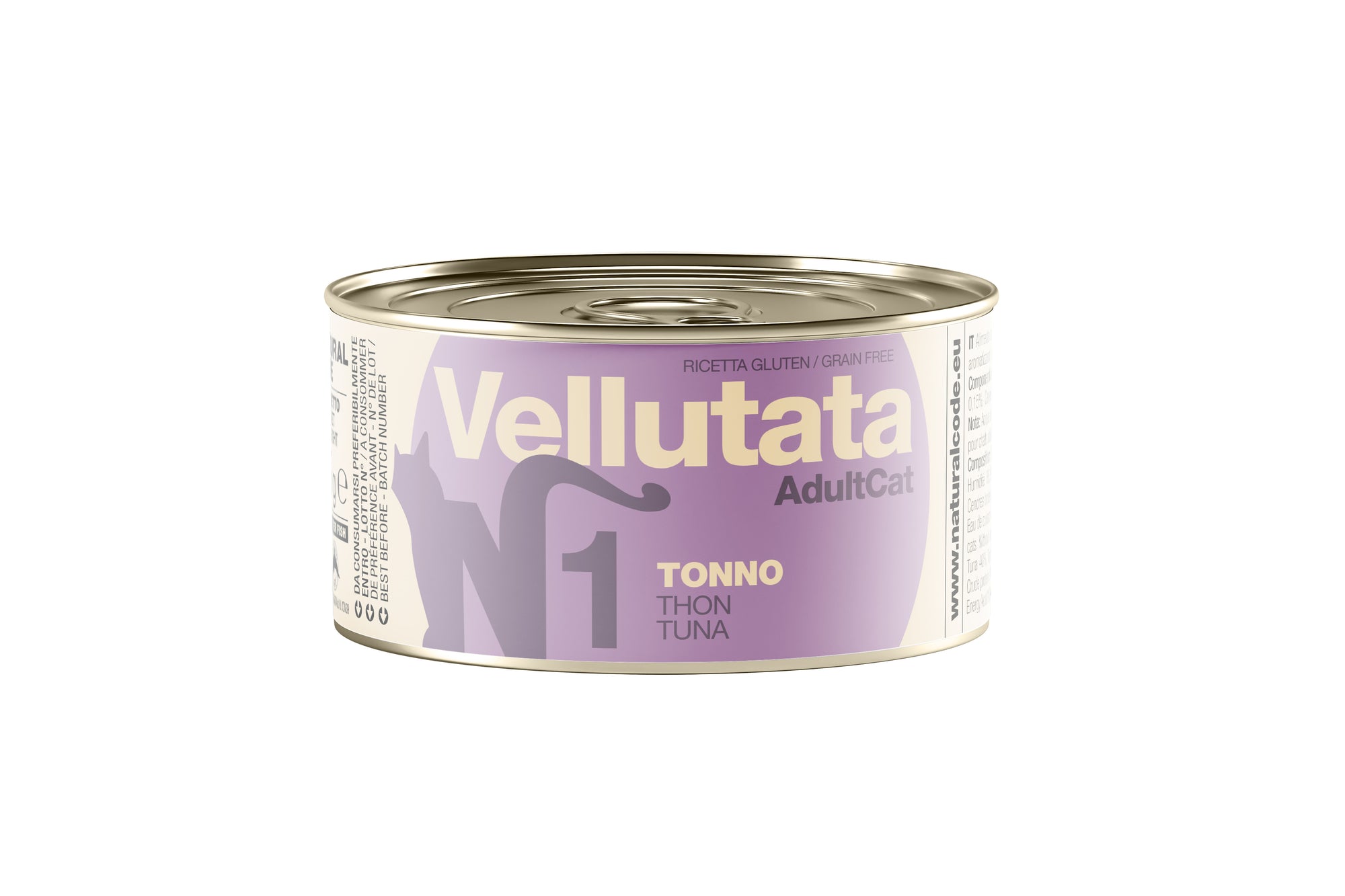 Natural Code - Umido Gatto - Tonno V1 - Vellutata - Lattina 85g