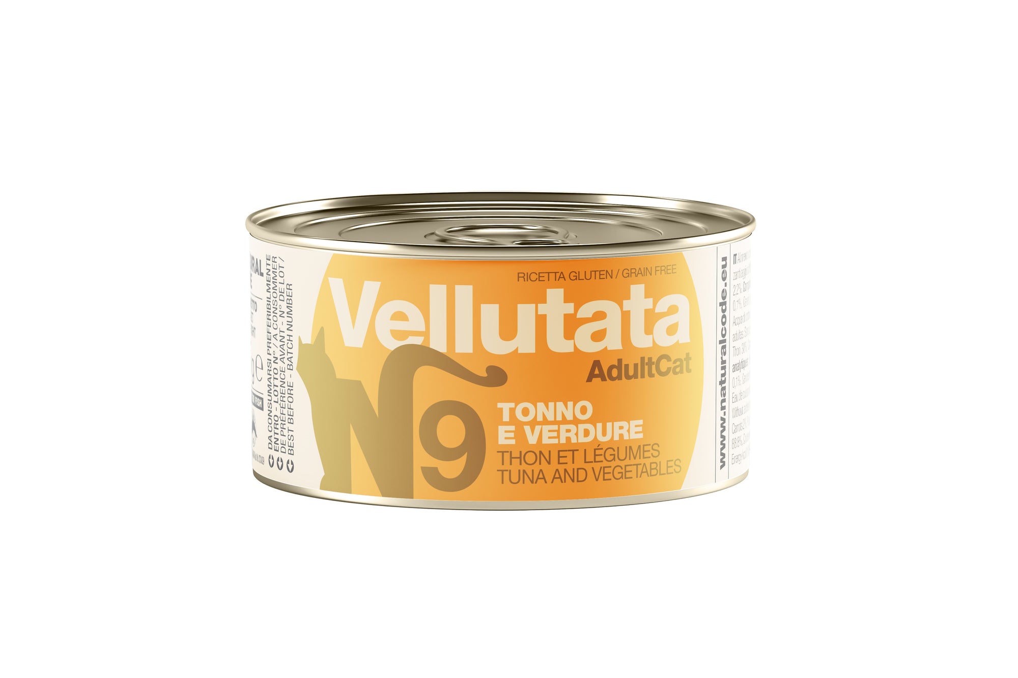 Natural Code - Umido Gatto - Tonno e Verdure V9 - Vellutata - Lattina 85g