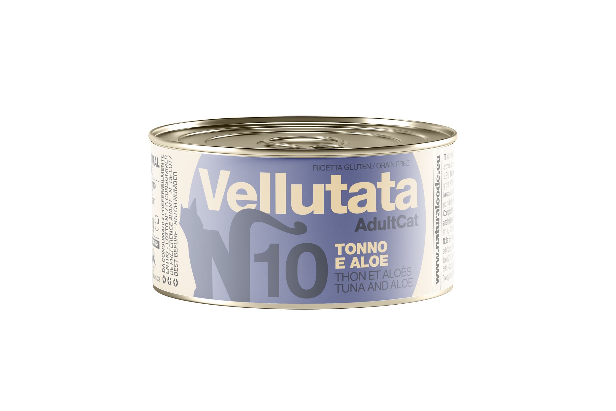 Natural Code - Umido Gatto - Tonno e Aloe V10 - Vellutata - Lattina 85g