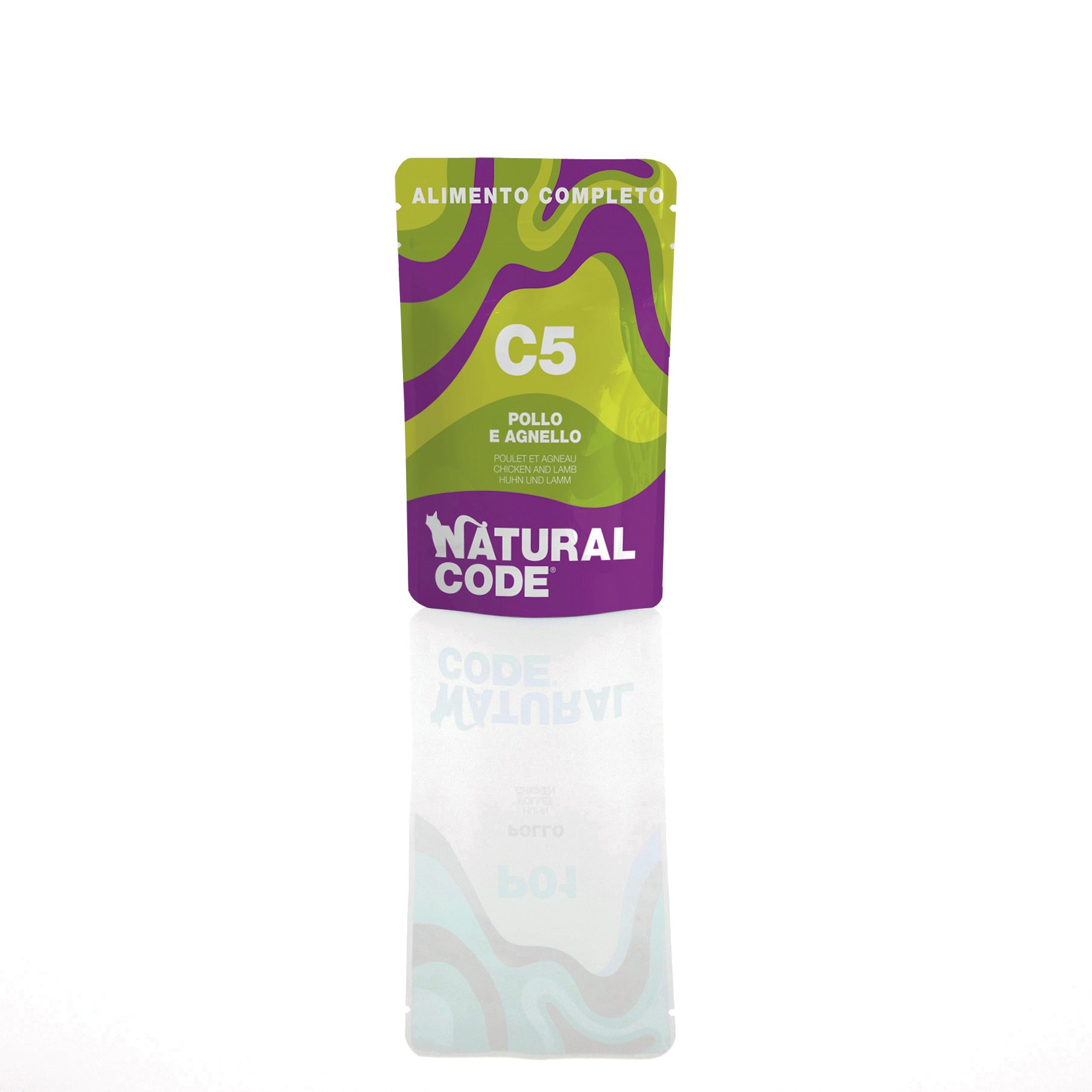 Natural Code - Umido Gatto - Pollo e Agnello C5 - Busta 70g