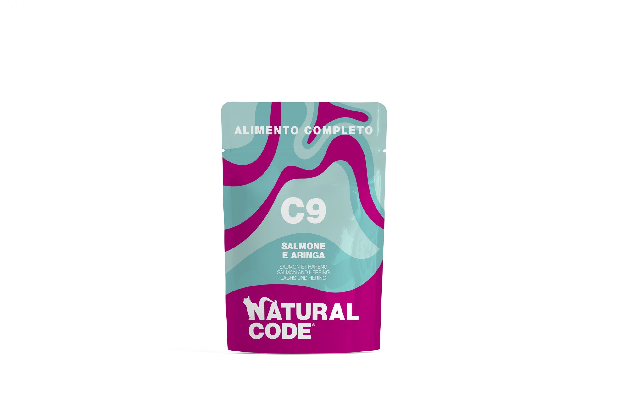 Natural Code - Umido Gatto - Salmone e Aringa  C9 - Busta 70g