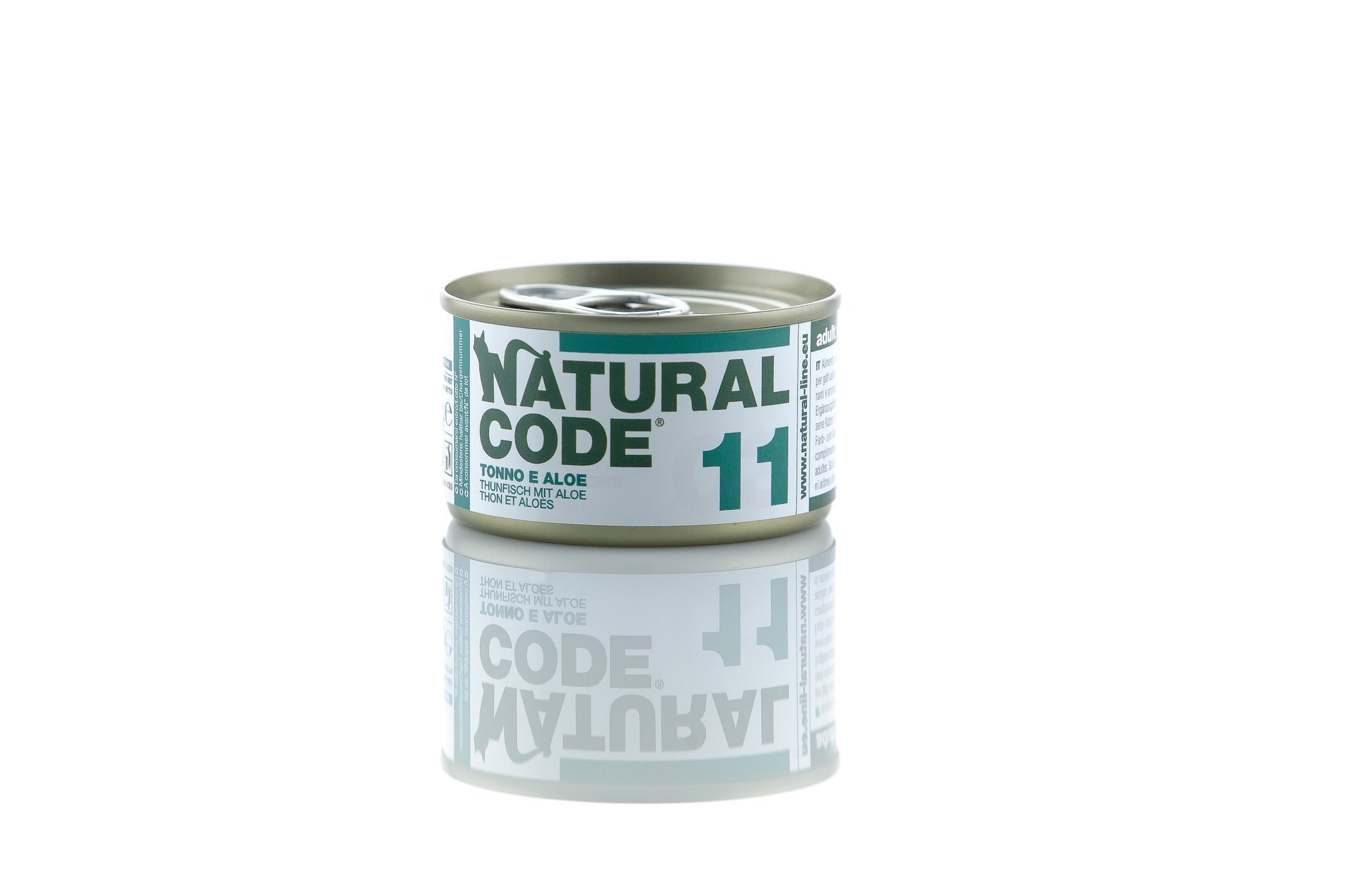 Natural Code - Umido Gatto - Tonno e Aloe 11 - Acqua di Cottura - Lattina 85g