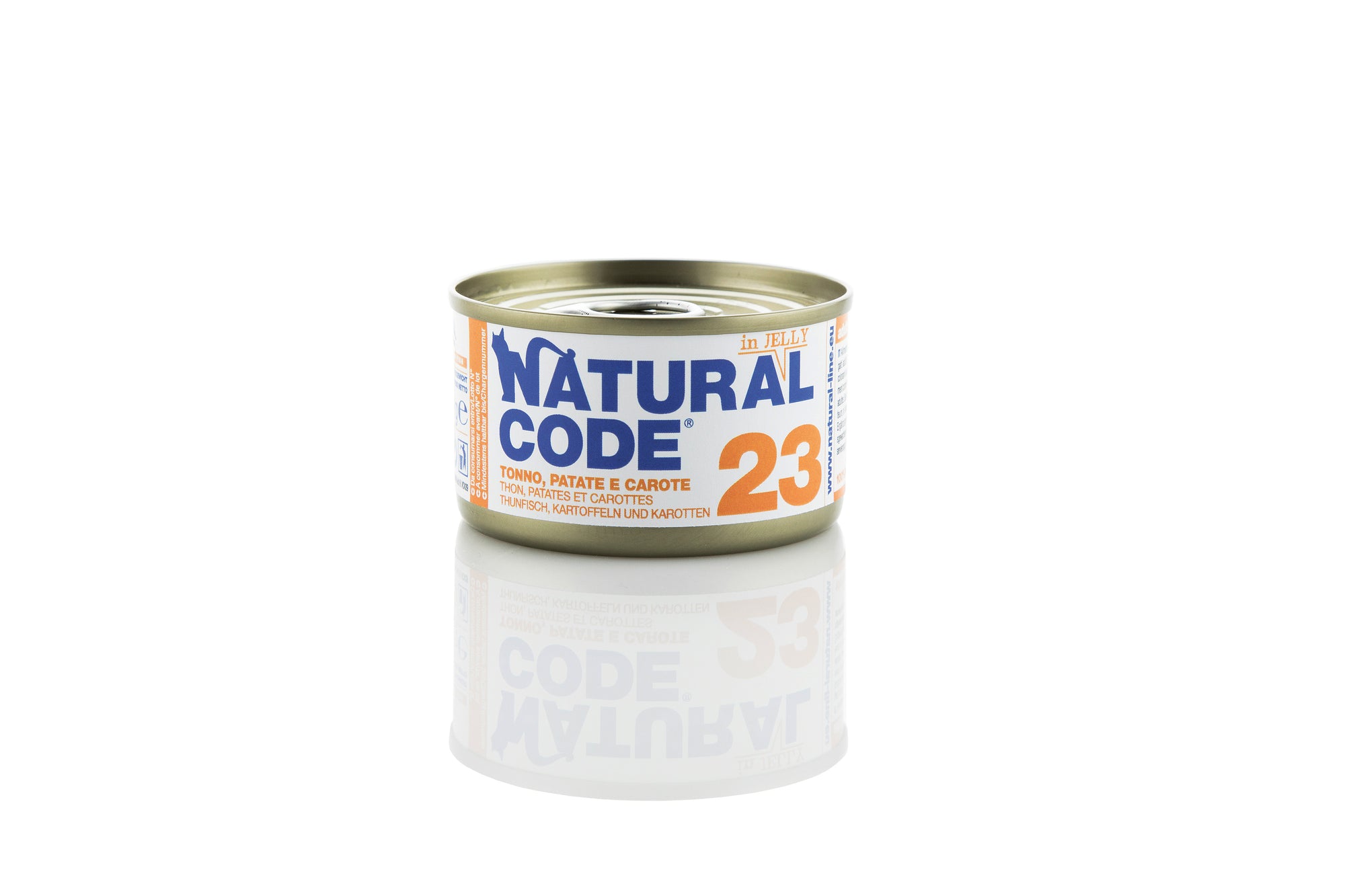 Natural Code - Umido Gatto - Tonno, Patate e Carote 23 - Soft Jelly - Lattina 85g
