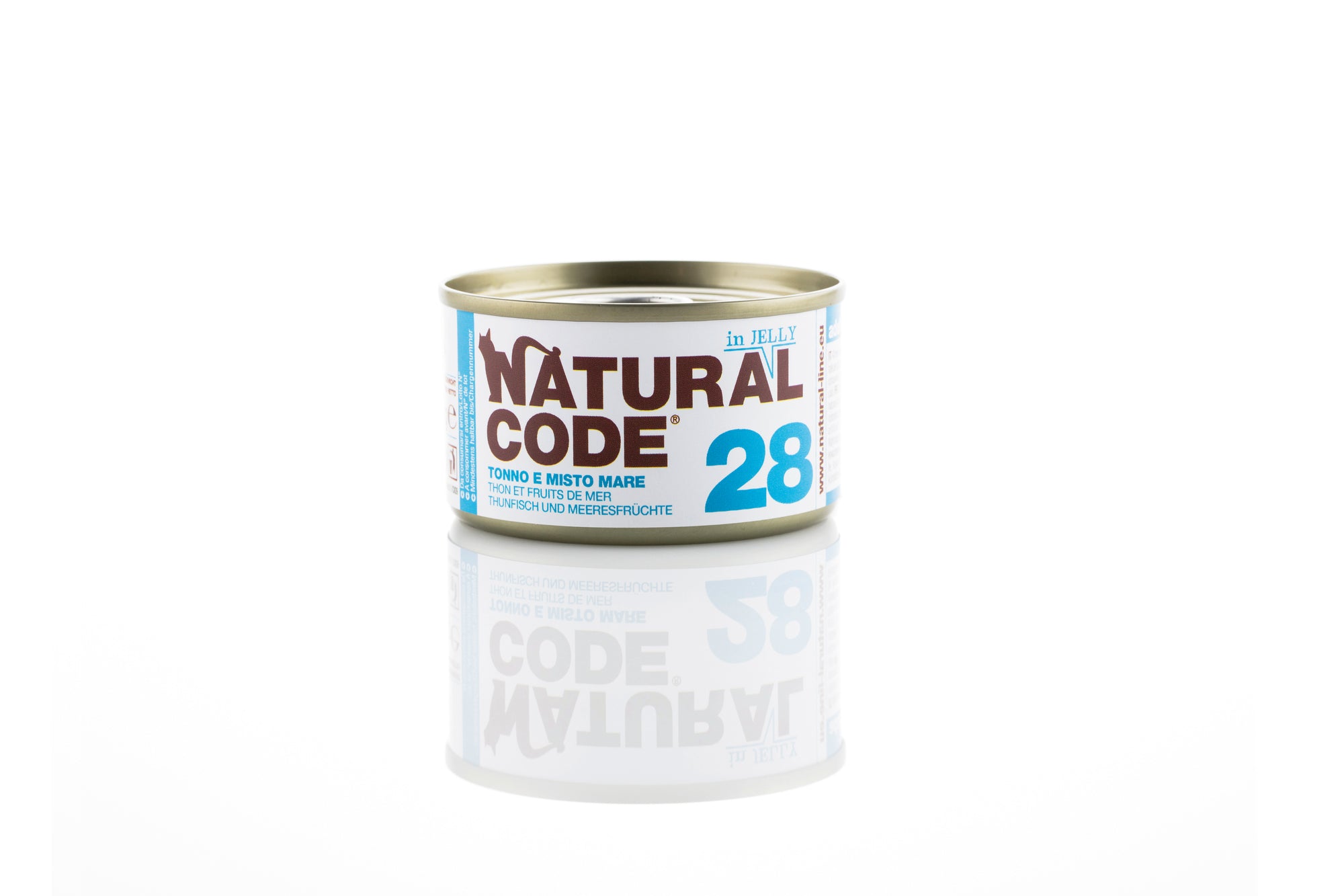 Natural Code - Umido Gatto - Tonno e Misto Mare 28 - Soft Jelly - Lattina 85g