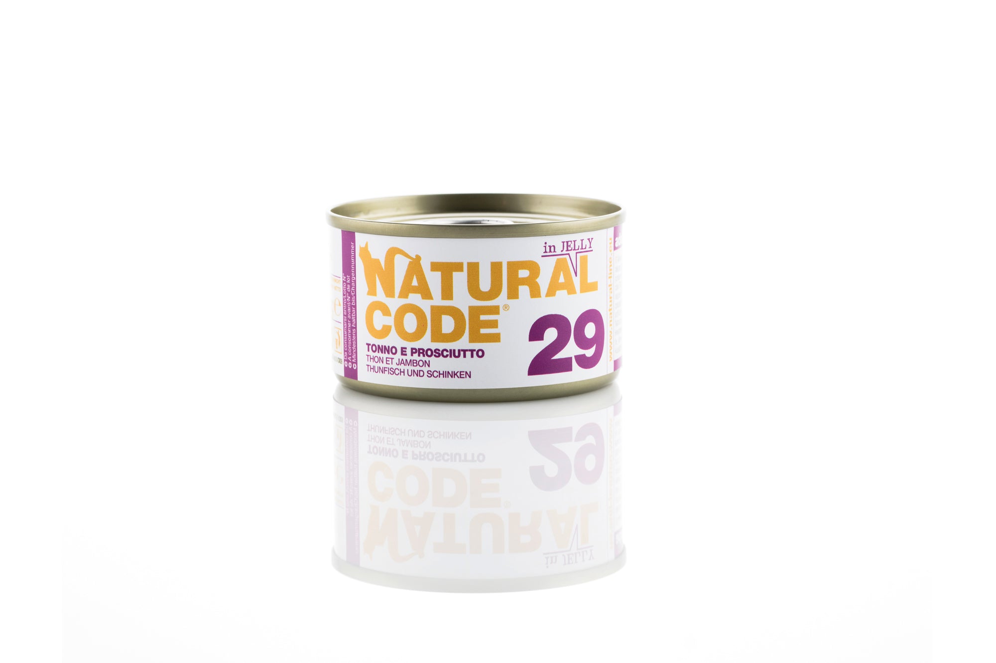 Natural Code - Umido Gatto - Tonno e Prosciutto 29 - Soft Jelly - Lattina 85g