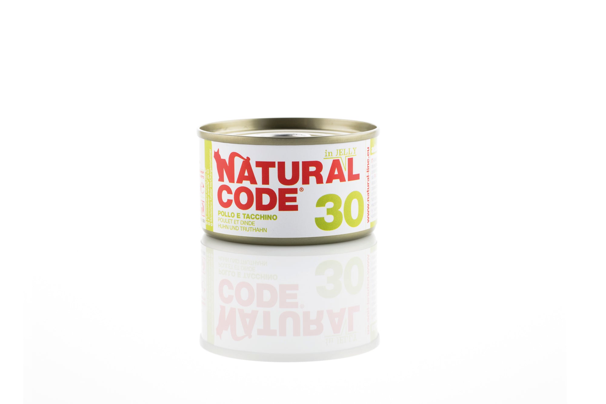 Natural Code - Umido Gatto - Pollo e Tacchino 30 - Soft Jelly - Lattina 85g