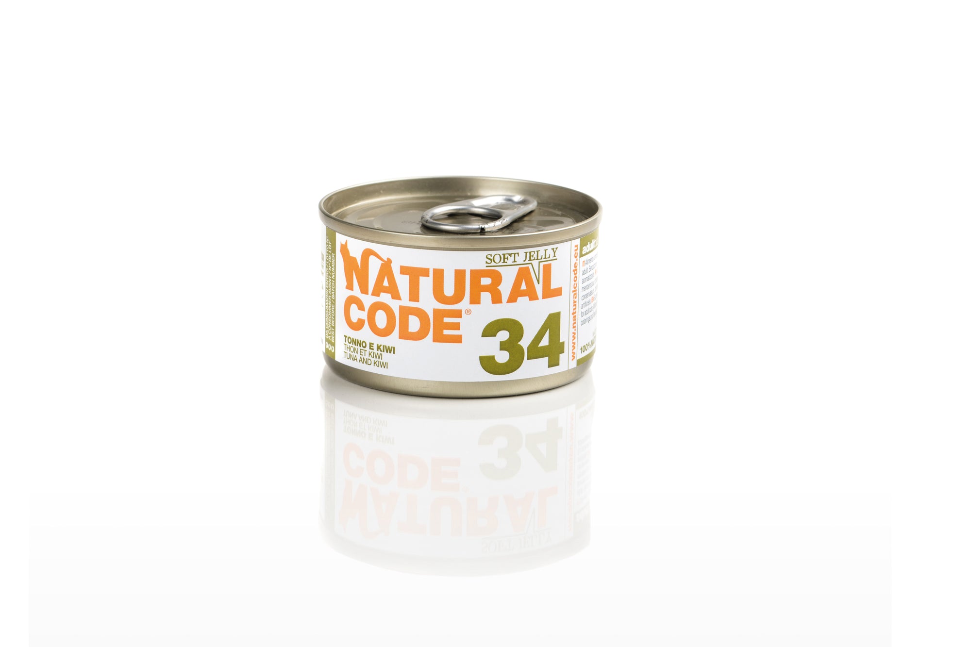 Natural Code - Umido Gatto - Tonno e Kiwi 34 - Soft Jelly - Lattina 85g
