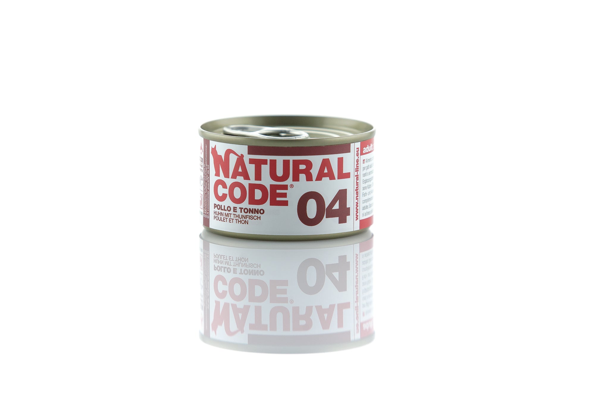 Natural Code - Umido Gatto - Pollo e Tonno 04 - Acqua di Cottura - Lattina 85g