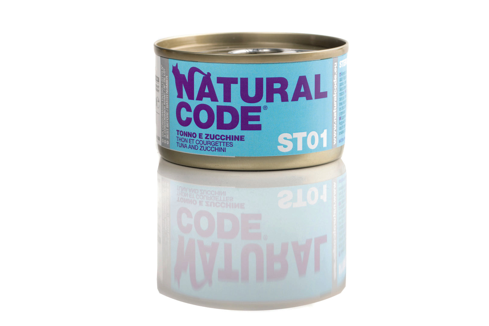 Natural Code - Umido Gatto - Steril 01 Tonno e Zucchine - Lattina 85g