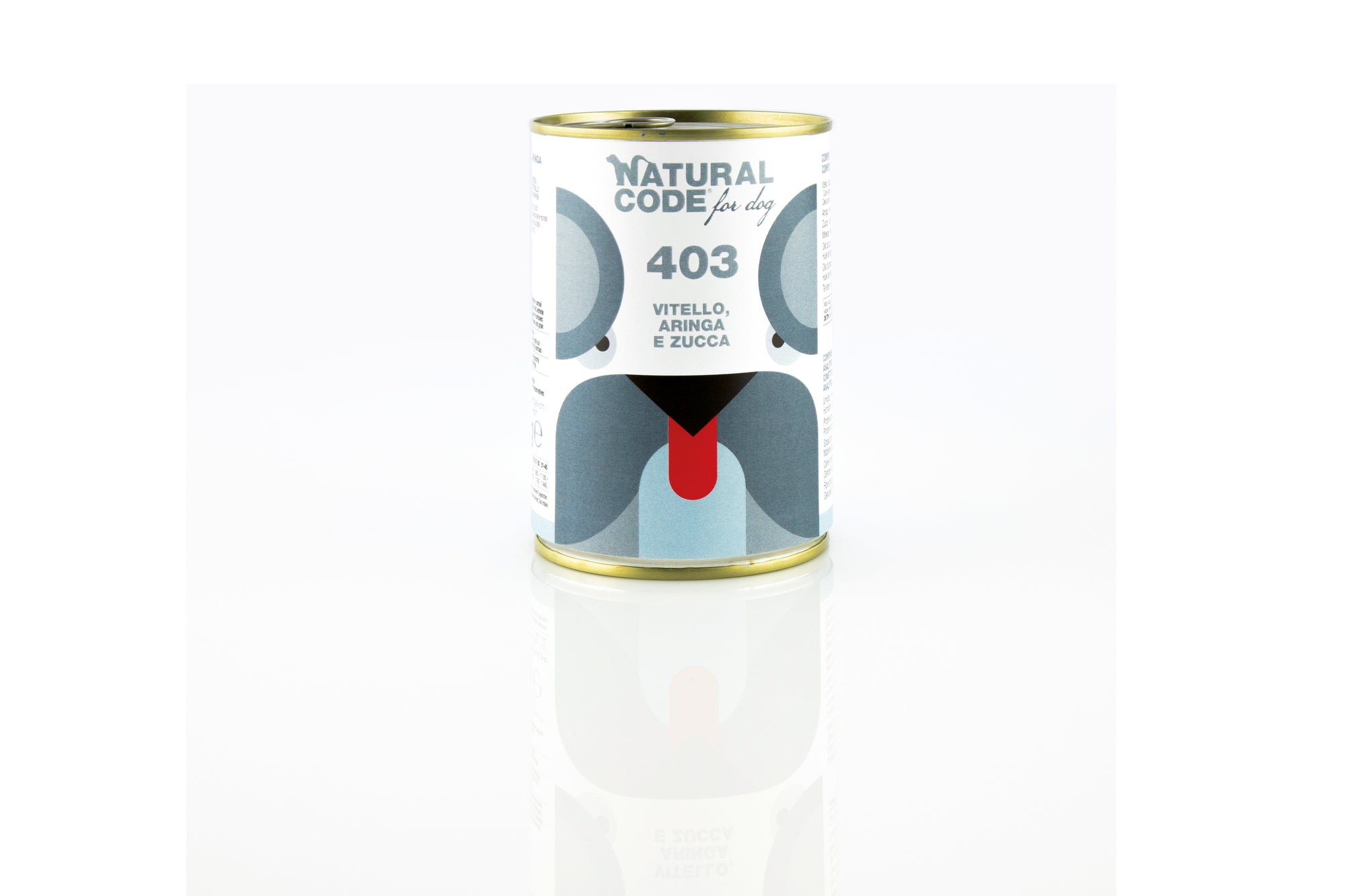 Natural Code - Umido Cane - Vitello, Aringa e Zucca 403 - Paté - Lattina 400g