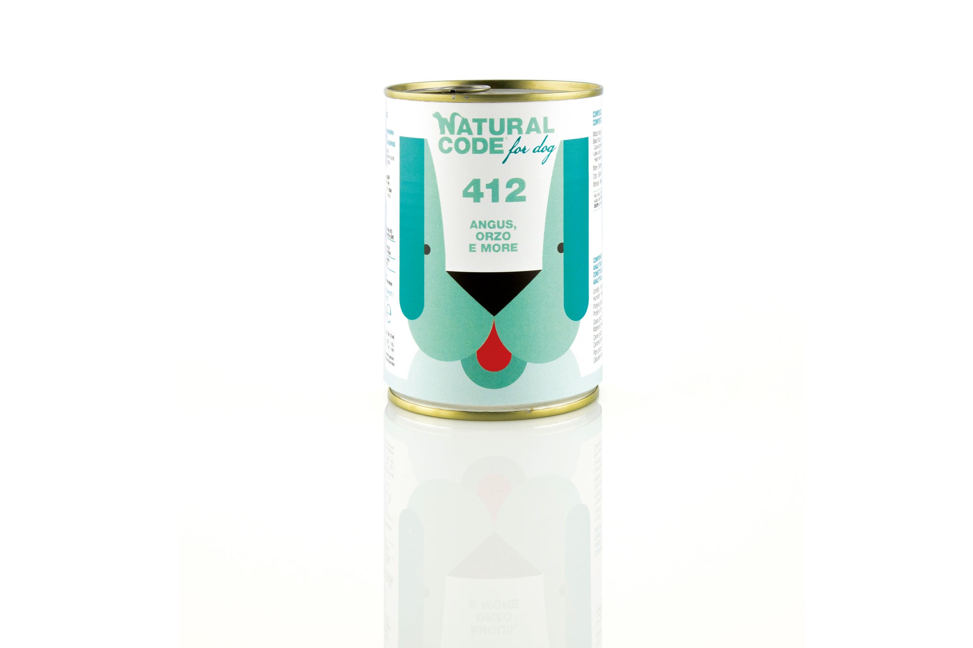Natural Code - Umido Cane - Angus, Orzo e More 411 - Paté - Lattina 400g