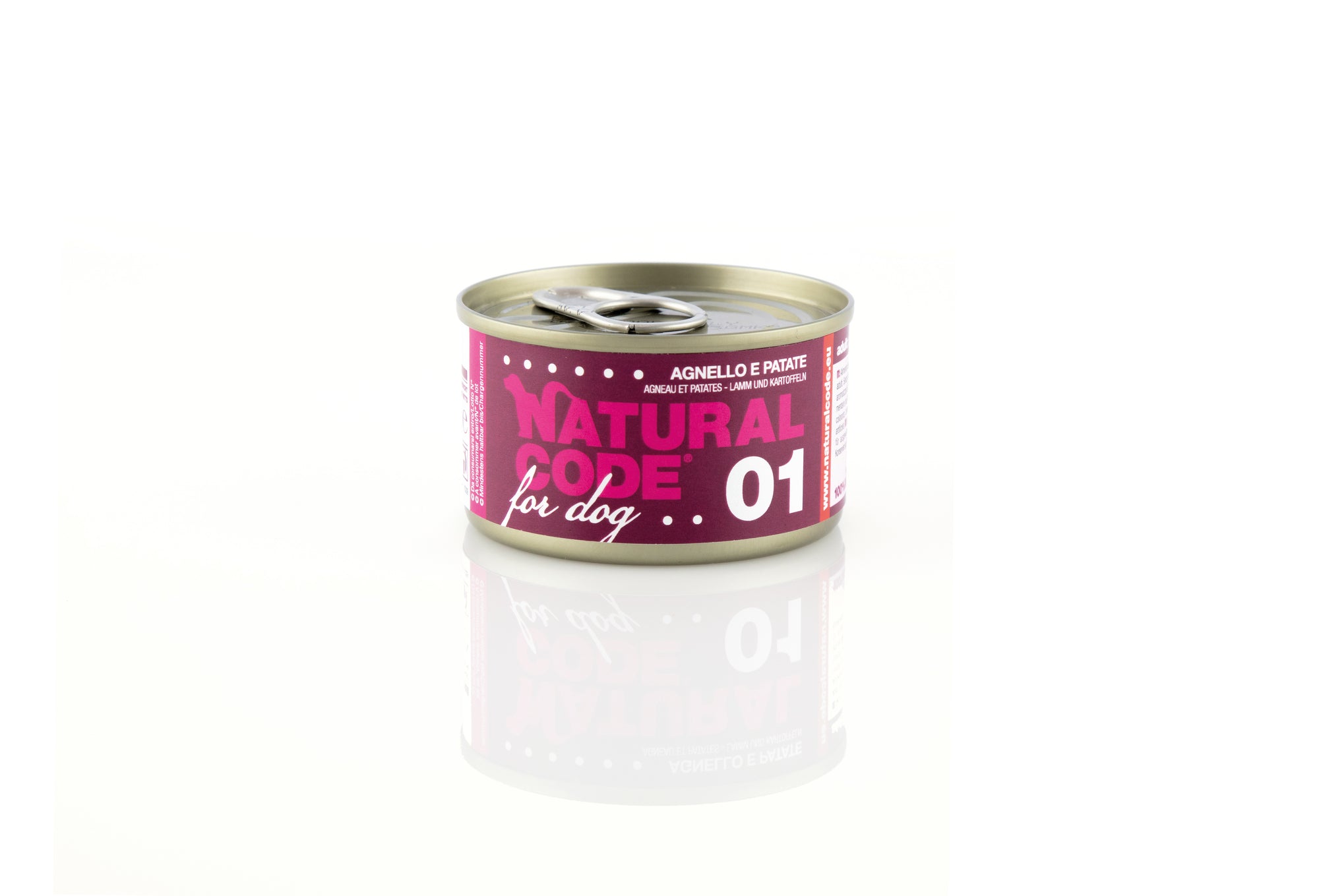 Natural Code - Umido Cane - Agnello e Patate 01 - Lattina 90g