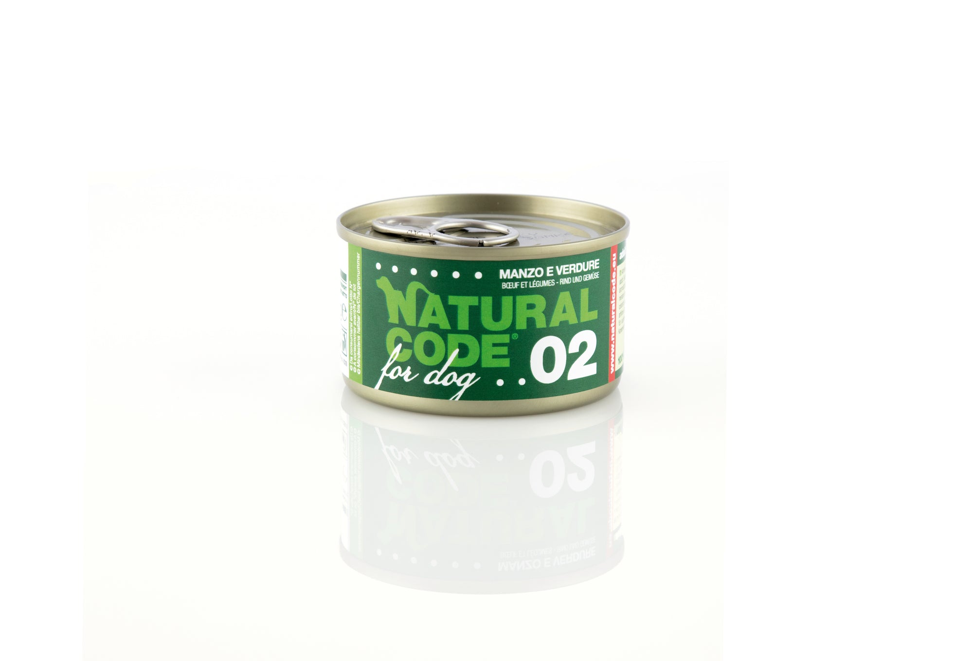 Natural Code - Umido Cane - Manzo e Verdure 02 - Lattina 90g
