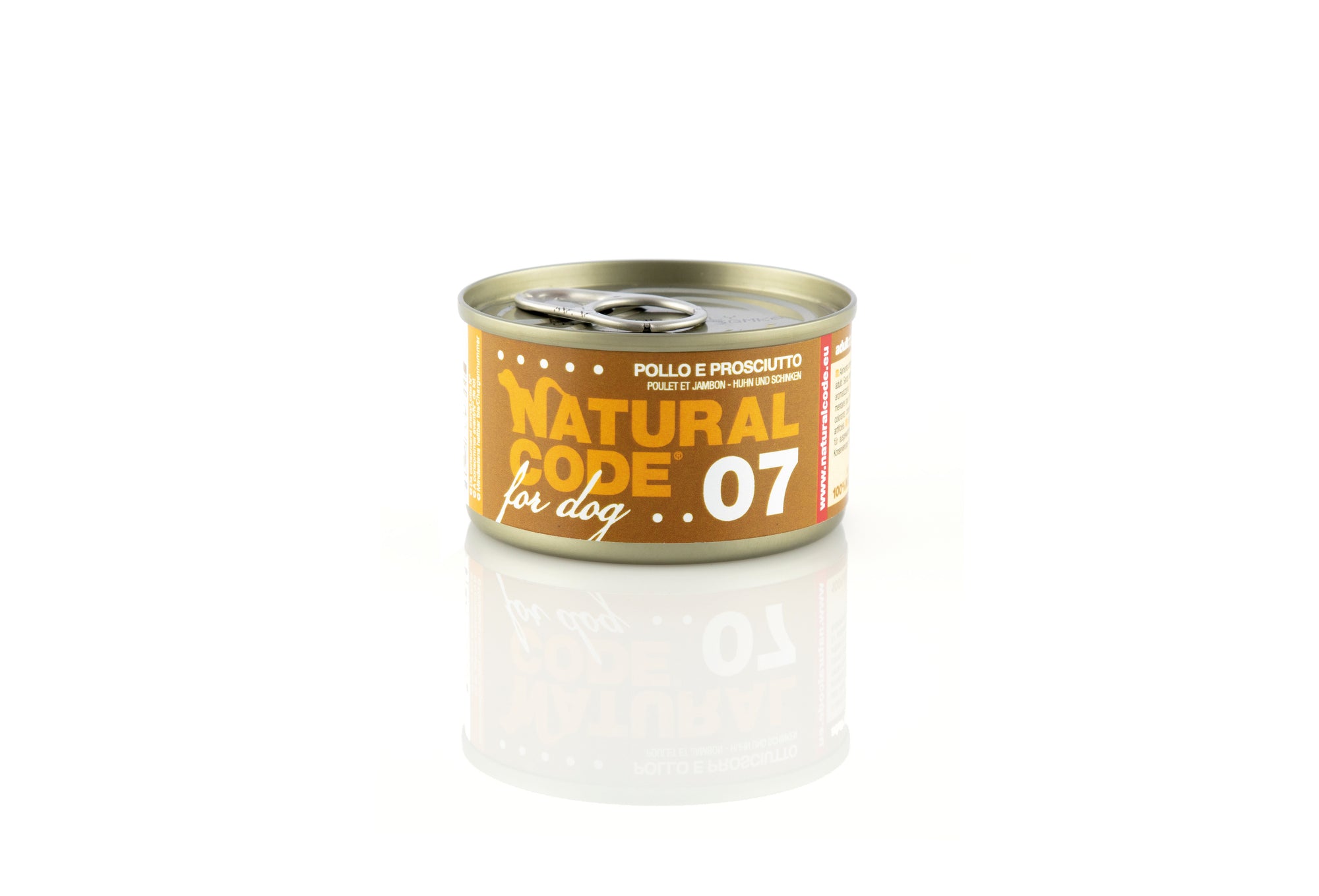 Natural Code - Umido Cane - Pollo e Prosciutto 07 - Lattina 90g