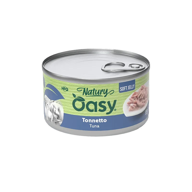 Oasy Natury Soft Jelly - Tonnetto - Alimento complementare in gelatina per gatti adulti