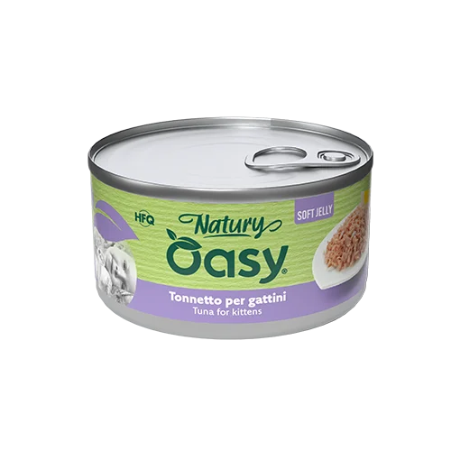 Oasy Natury Soft Jelly - Tonnetto - Alimento complementare in gelatina per gattini