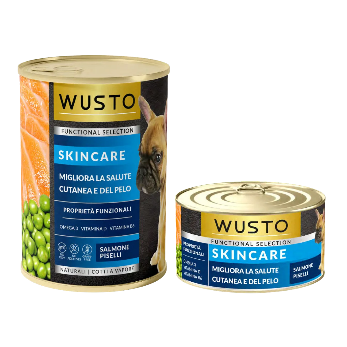 Wusto Linea Funcional Cane - Patè Skincare Salmone e Piselli