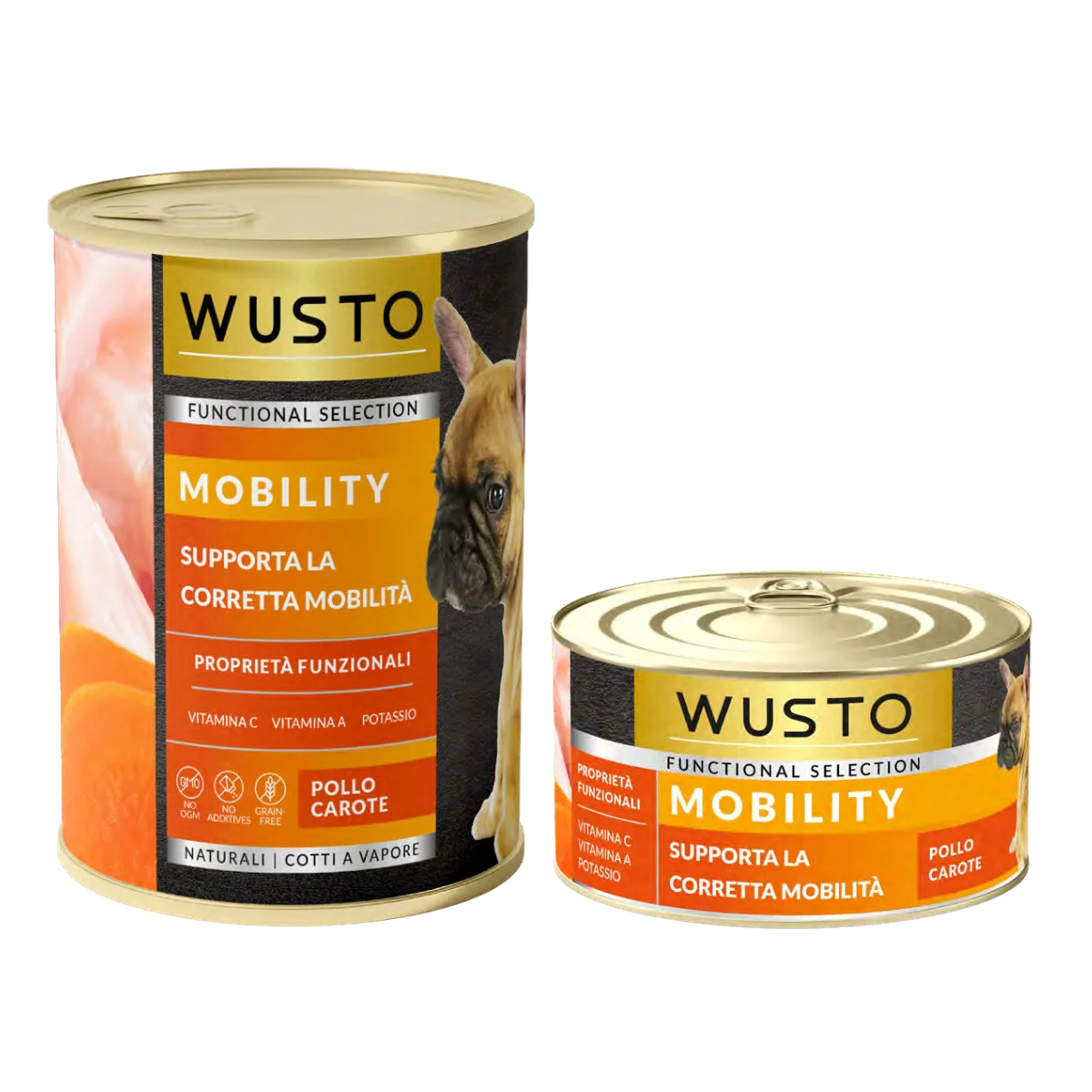 Wusto Linea Funcional Cane - Patè Mobility Pollo e Carote