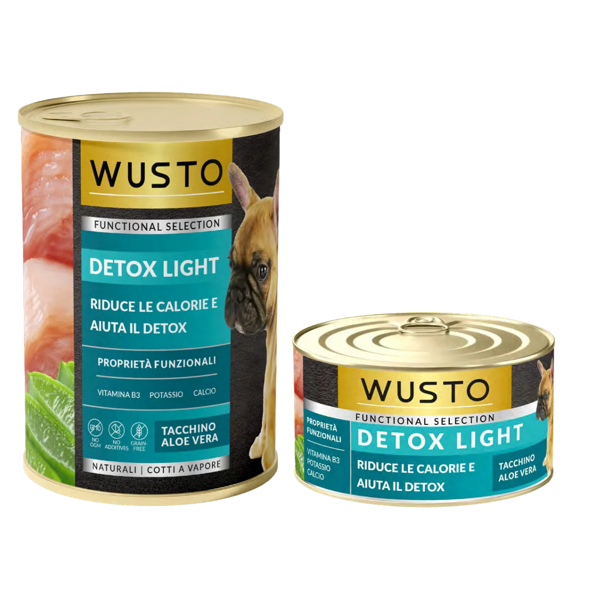 Wusto Linea Funcional Cane - Patè Detox Light Tacchino e Aloe Vera