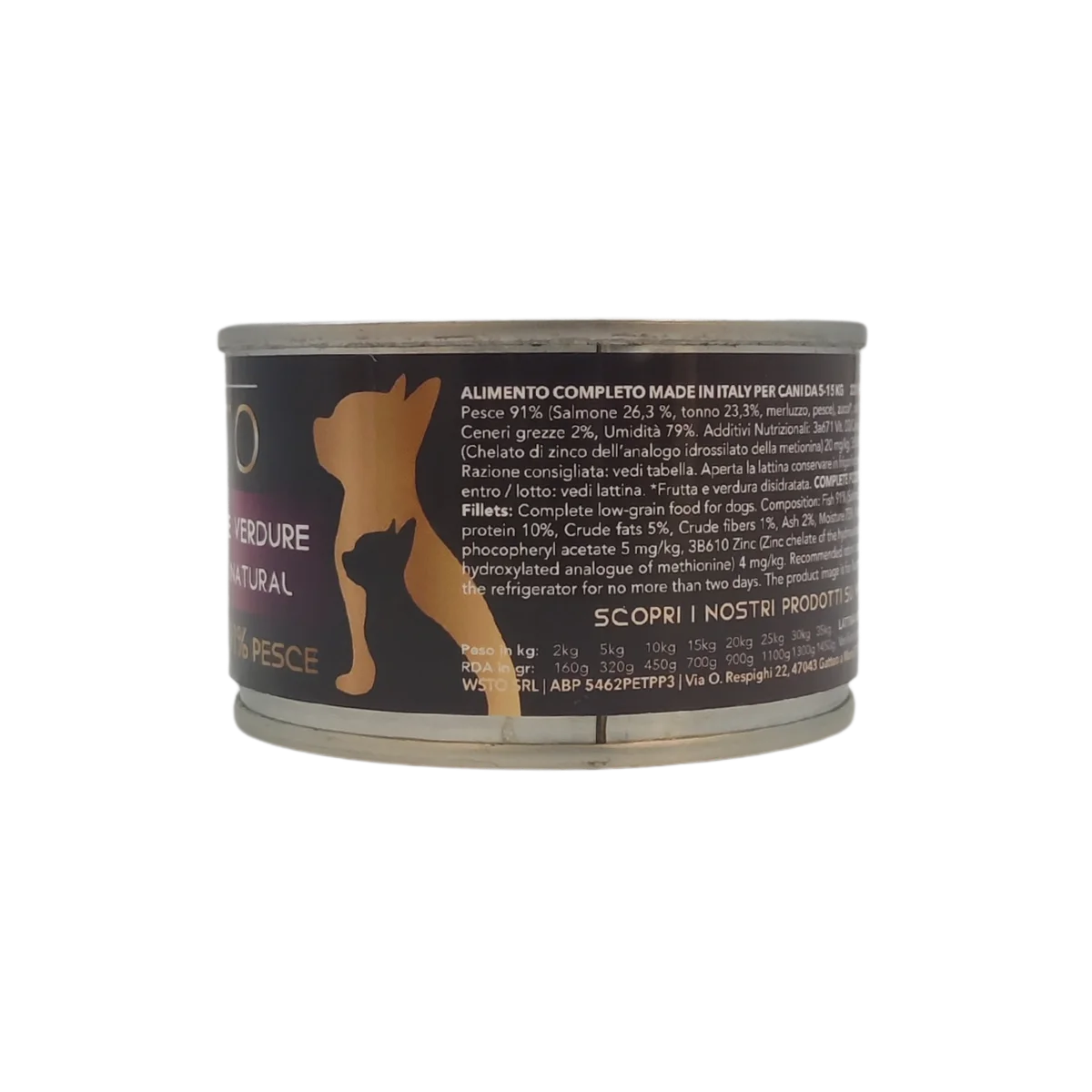 Tonno Salmone Verdure -  Filetti in Salsa Natural - Cotti al vapore - 91% di pesce - 150 g