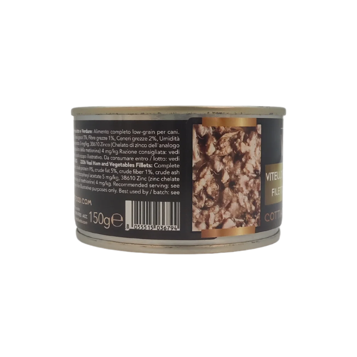 Vitello Prosciutto Verdure - Filetti in Salsa Natural - Cotti al vapore - 80% di carne - 150 g