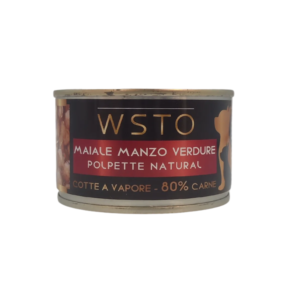 WSTO - Maiale Manzo Verdure - Polpette Natural - Cotte al vapore - 80% Carne