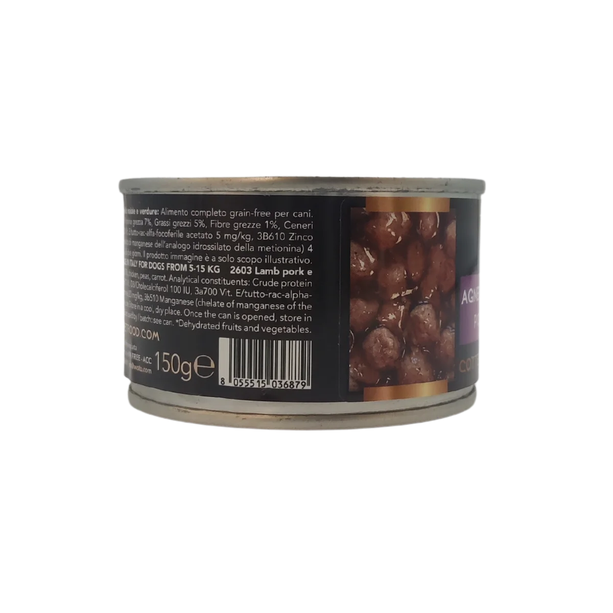 WSTO - Agnello Maiale Verdure - Polpette Natural - Cotte al vapore - 80% Carne