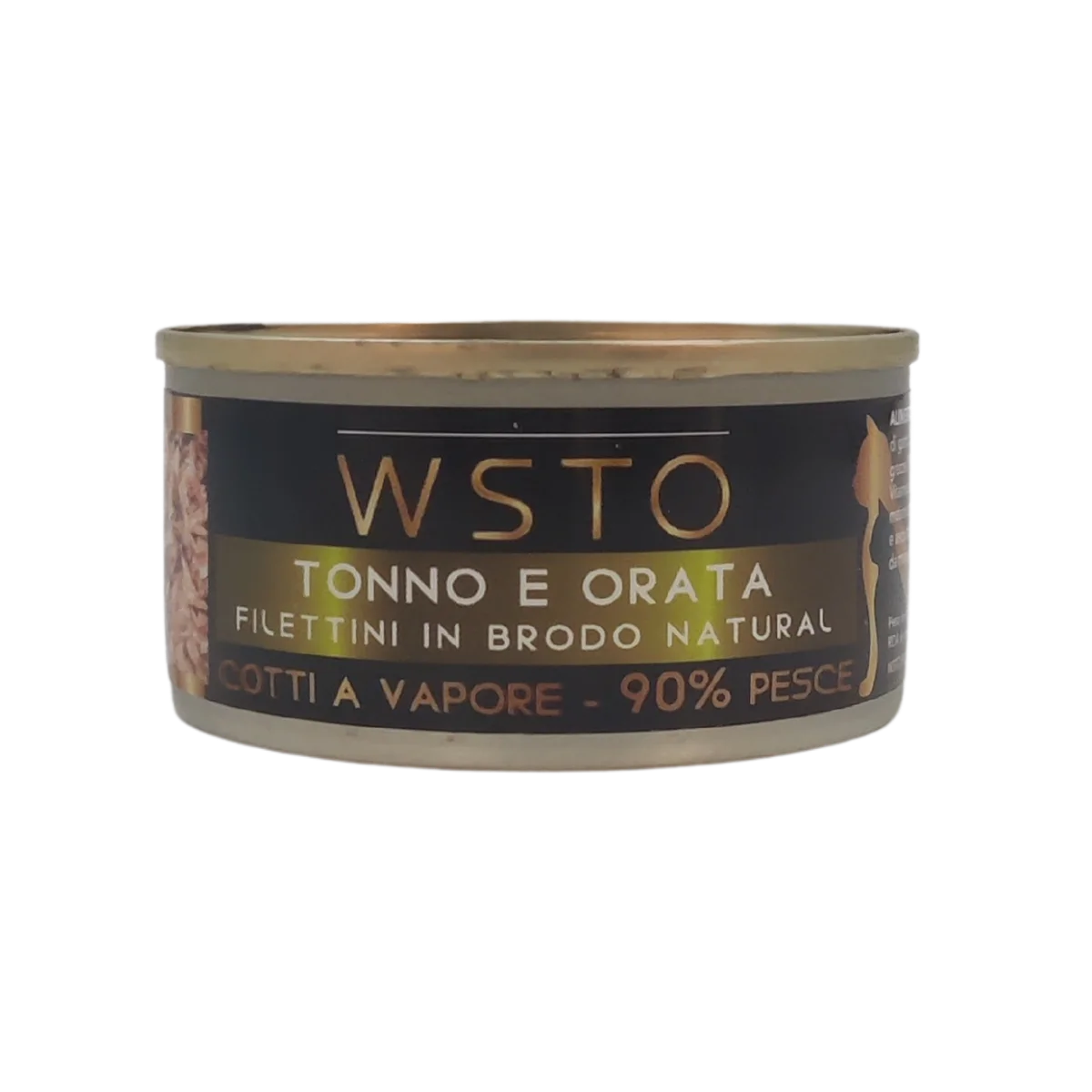 Tonno e orata - Filettini in brodo natural - Cotti al vapore - 90% Pesce - 85 g