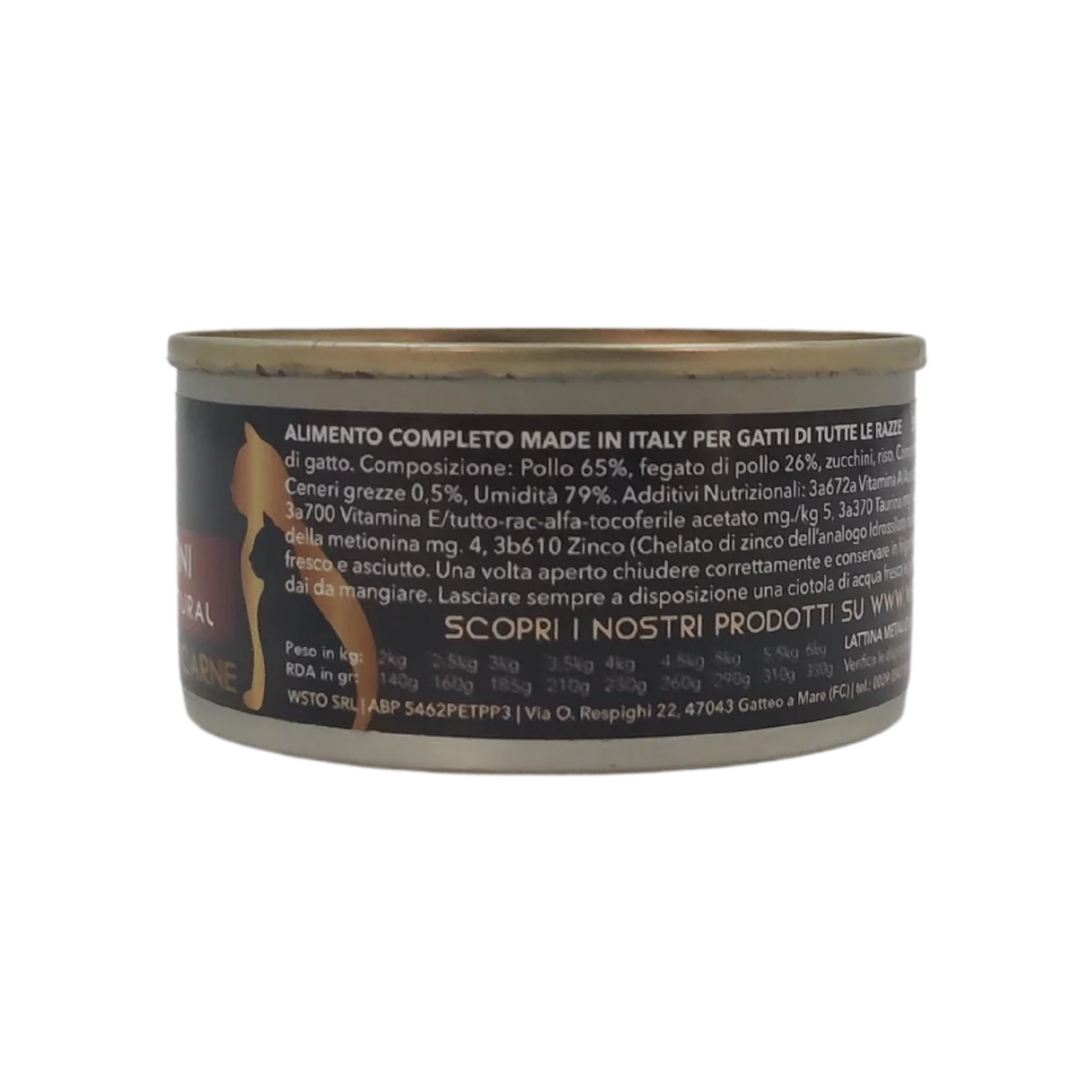 Pollo e Fegatini - Filettini in brodo natural - Cotti al vapore - 91% Carne - 85 g