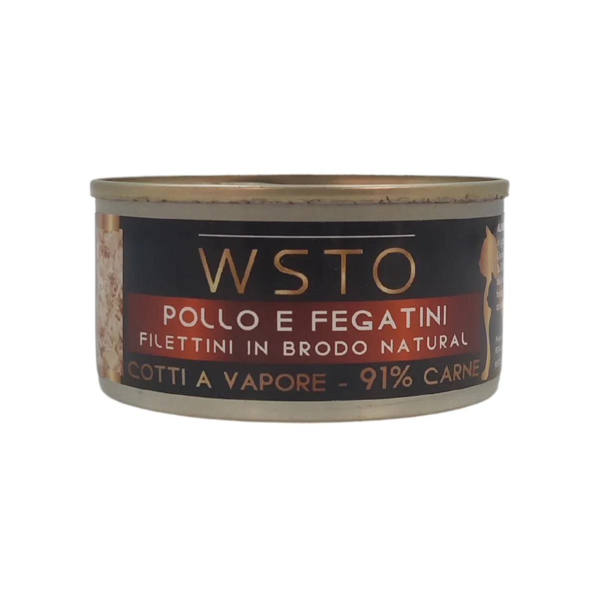 Pollo e Fegatini - Filettini in brodo natural - Cotti al vapore - 91% Carne - 85 g