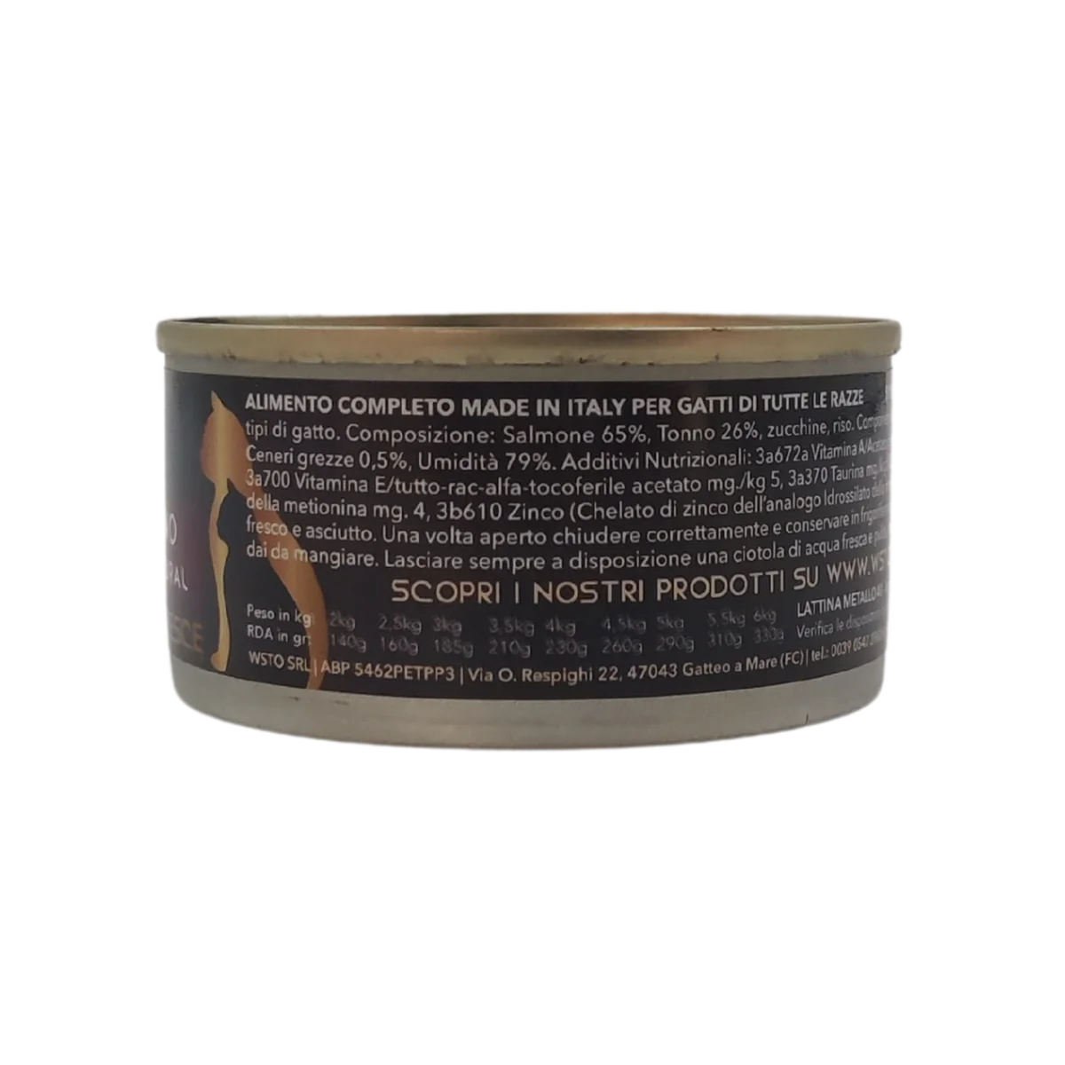 Salmone e Tonno - Filettini in brodo natural - Cotti al vapore - 91% Pesce - 85 g