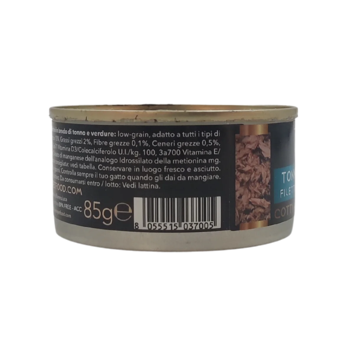 Tonno con verdure - Filettini in brodo natural - Cotti al vapore - 91% Pesce - 85 g