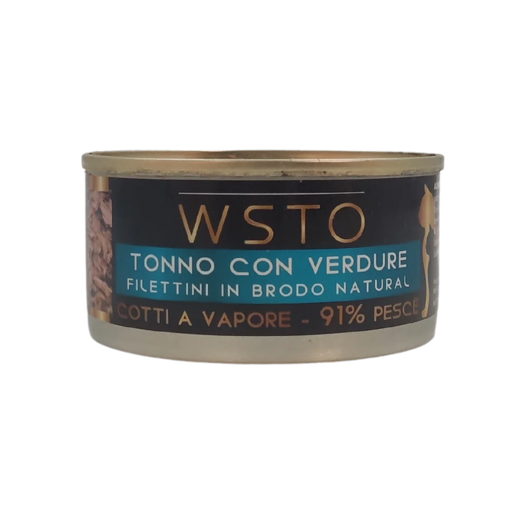 Tonno con verdure - Filettini in brodo natural - Cotti al vapore - 91% Pesce - 85 g