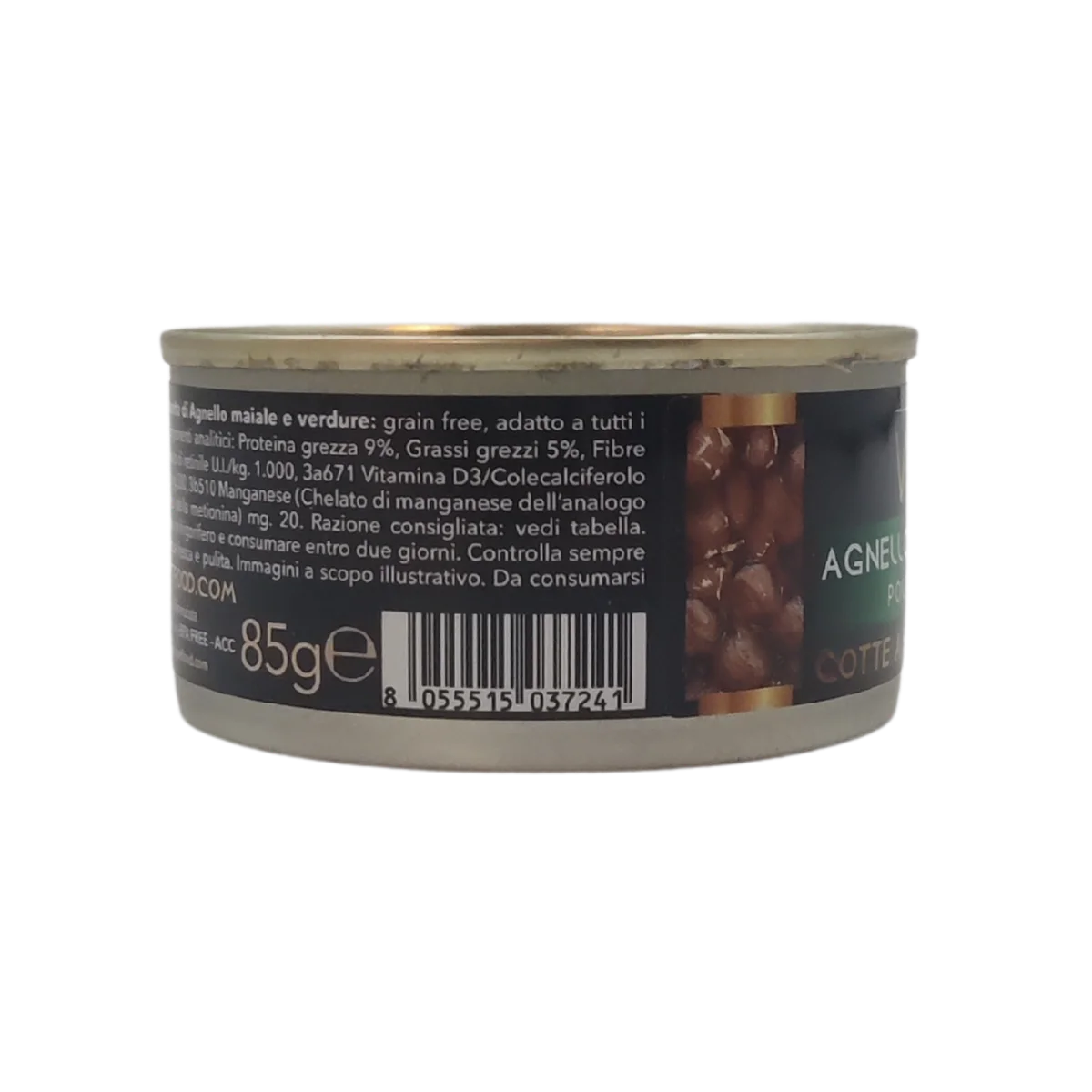 Agnello, Maiale e Verdure - Polpette natural - Cotti al vapore - 80% Carne - 85 g