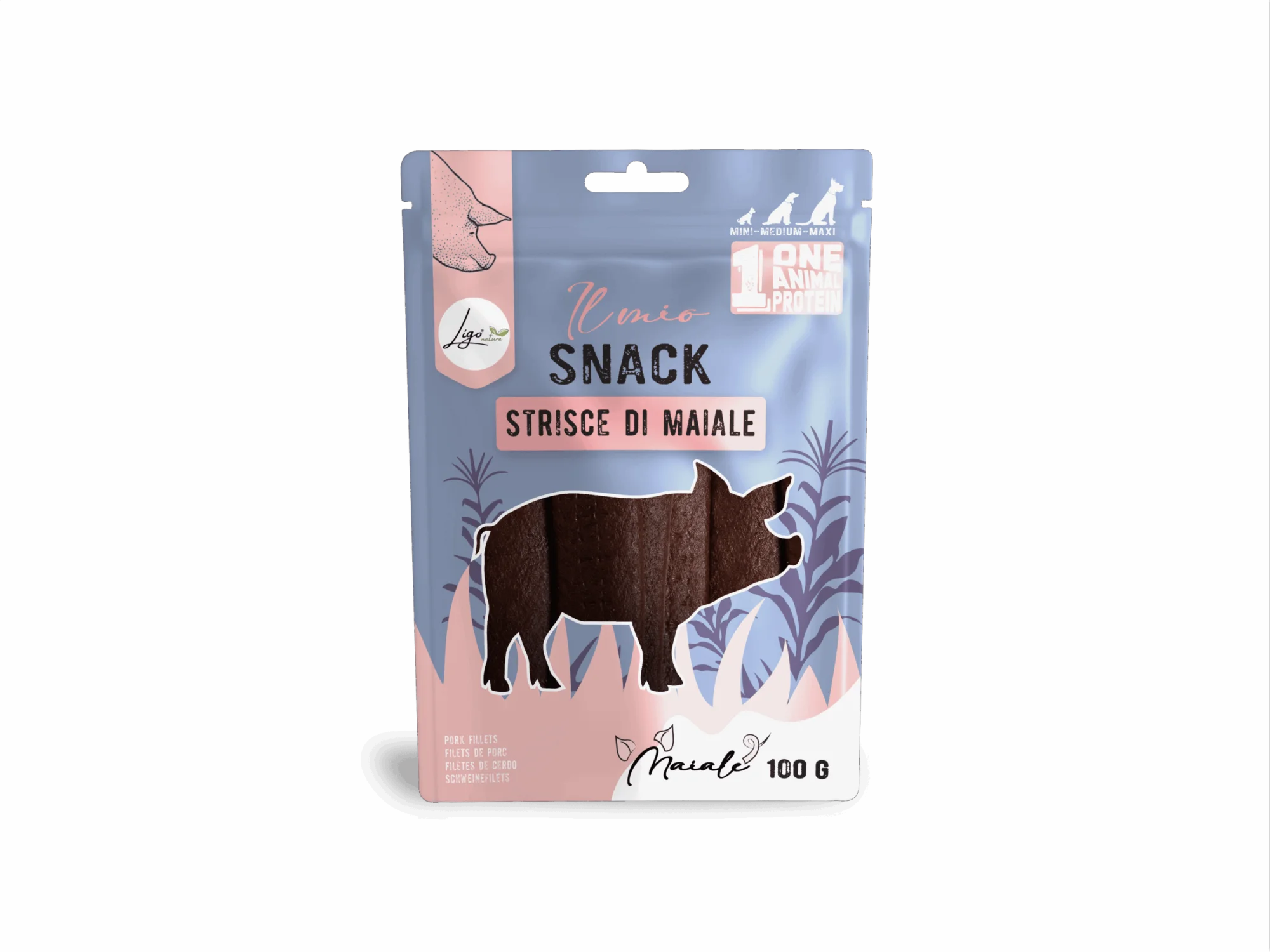 Ligo Nature - Snack Soft Strisce di Maiale - 100gr