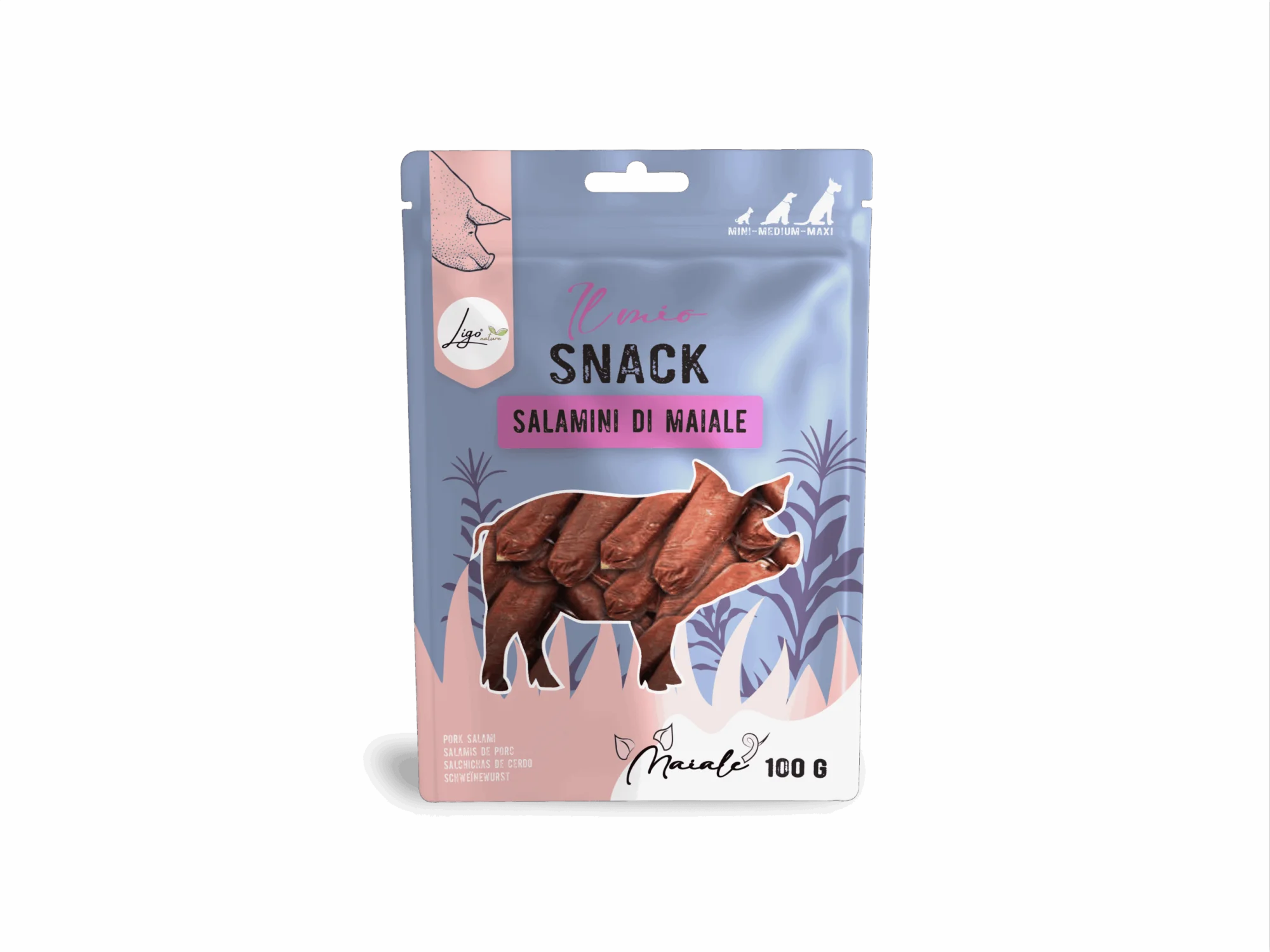 Ligo Nature - Snack Soft Salamini di Maiale - 100gr