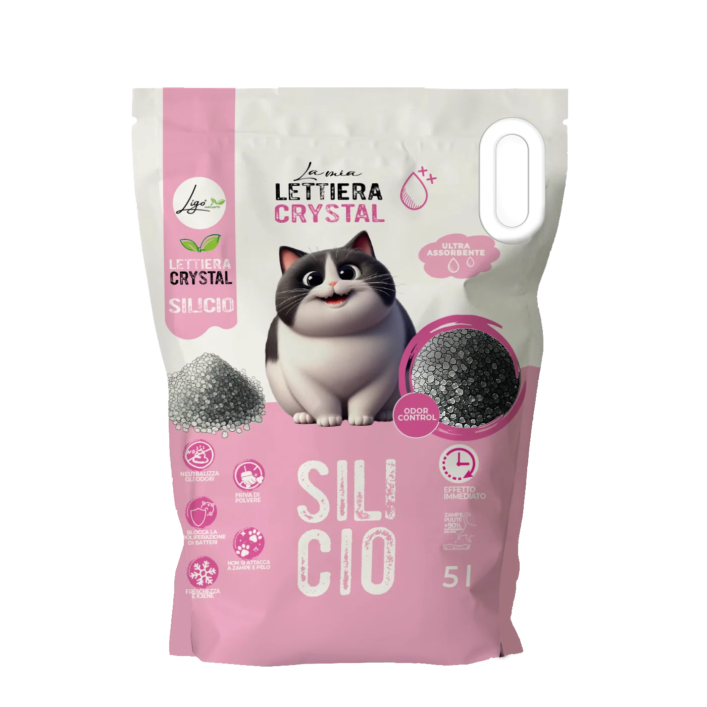 Ligo Nature - Lettiera per gatti - Lettiera al Silicio