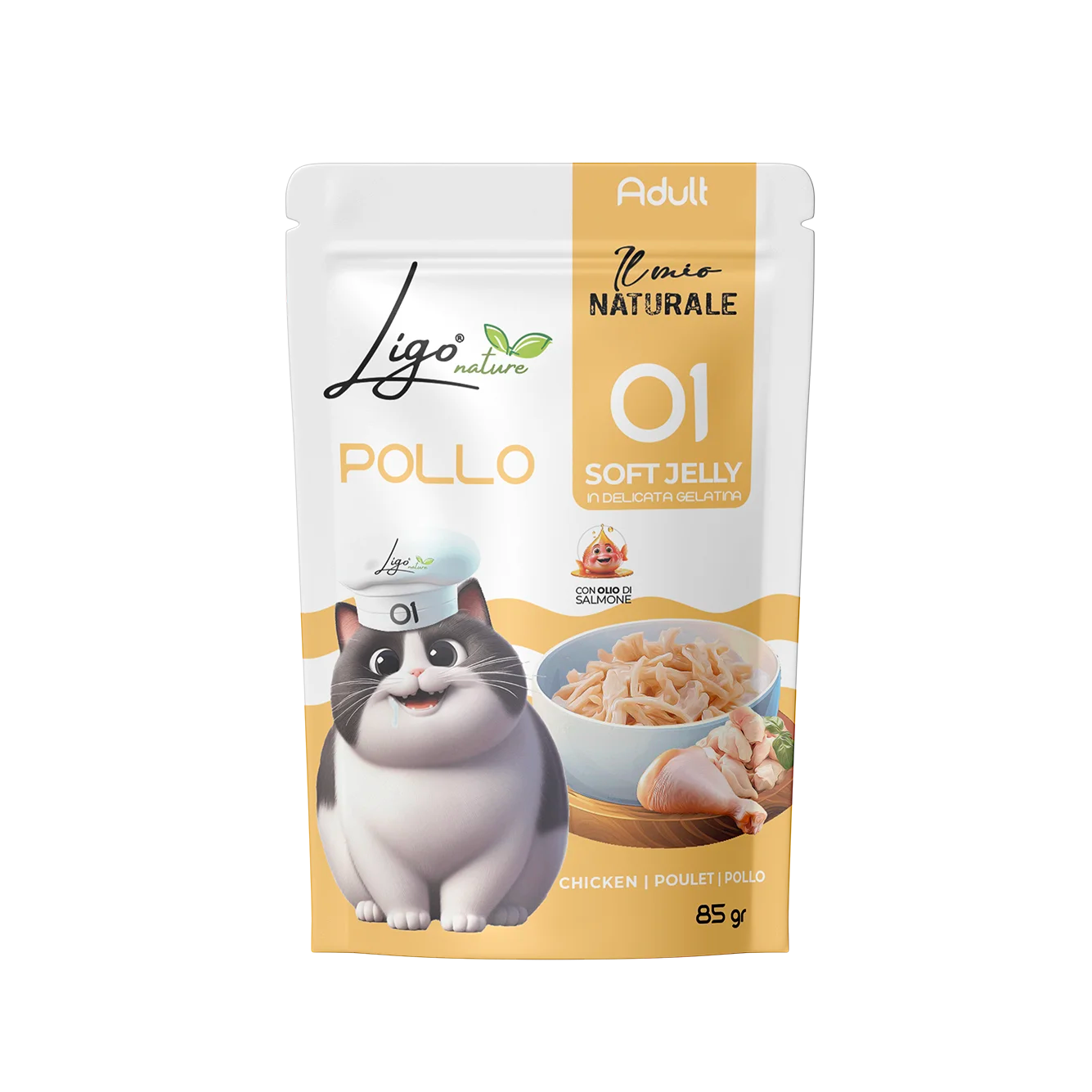 Ligo Nature - Soft Jelly Filetti di Pollo - 85gr