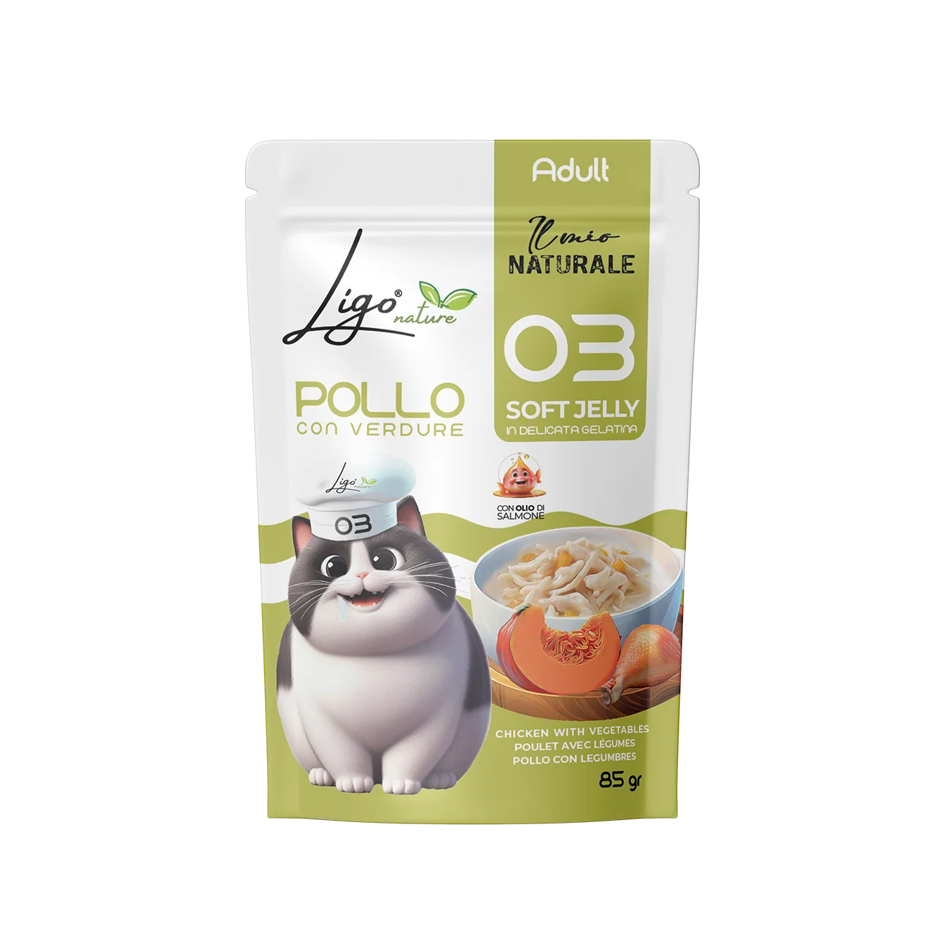 Ligo Nature - Soft Jelly Pollo con Verdure - 85gr