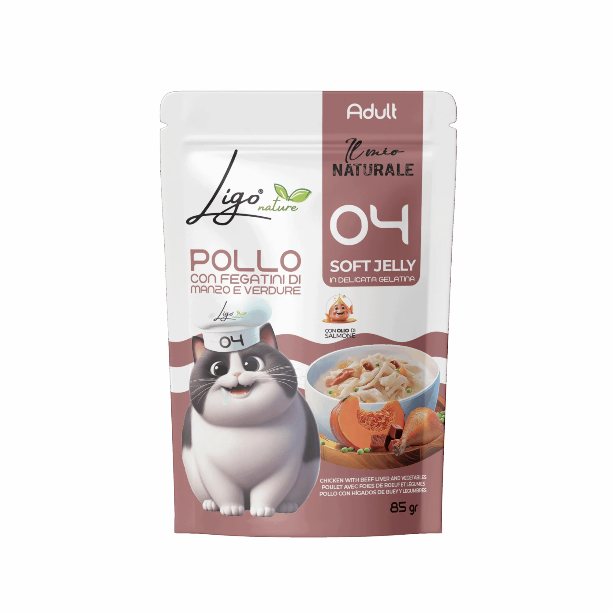 Ligo Nature - Soft Jelly Pollo con Manzo e Verdure - 85gr