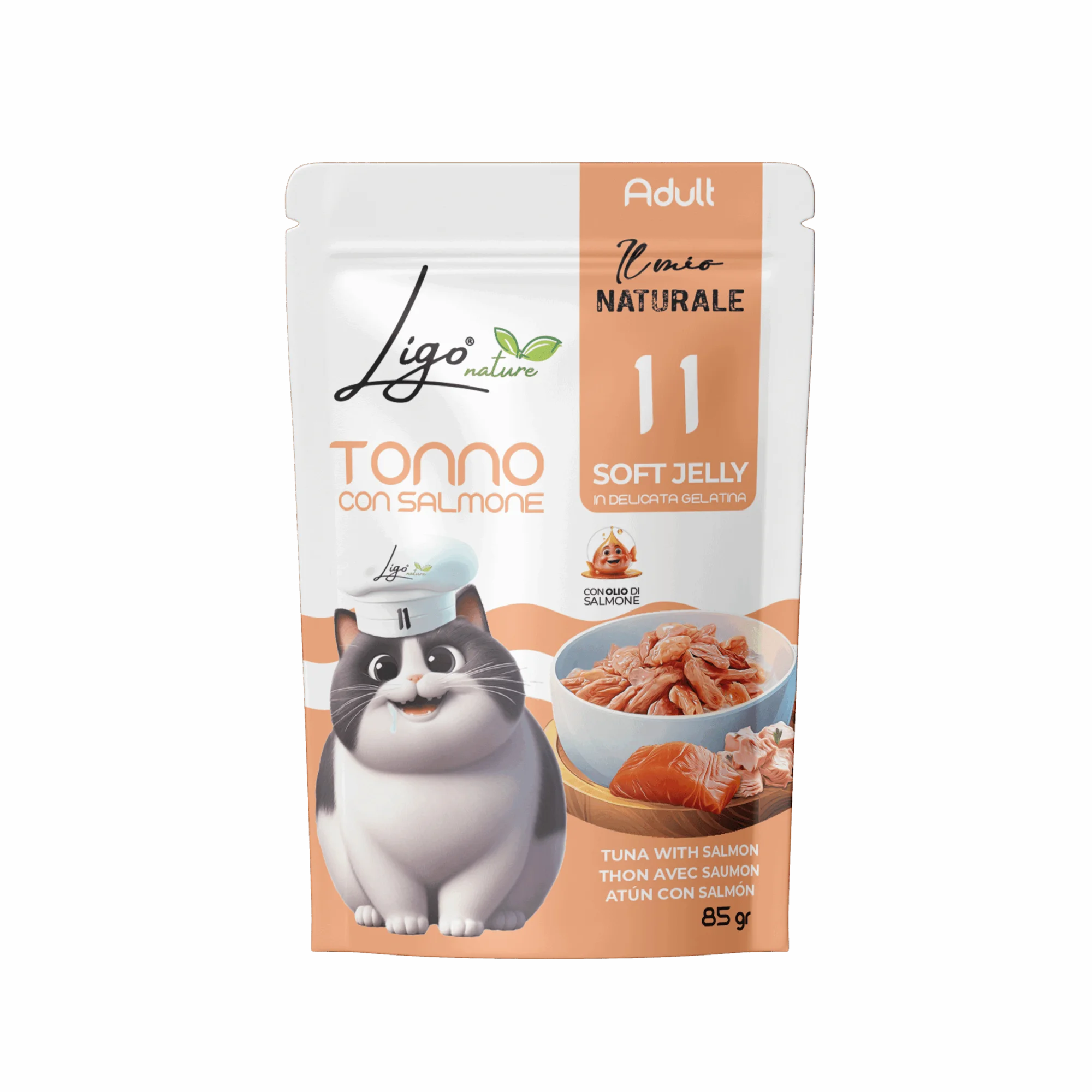 Ligo Nature - Soft Jelly Tonno con Salmone - 85gr