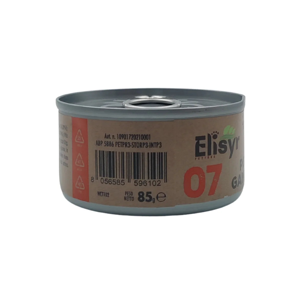 Elisyr - Alimento umido complementare per gatti adulti - Pollo e Gamberetti - 85 gr